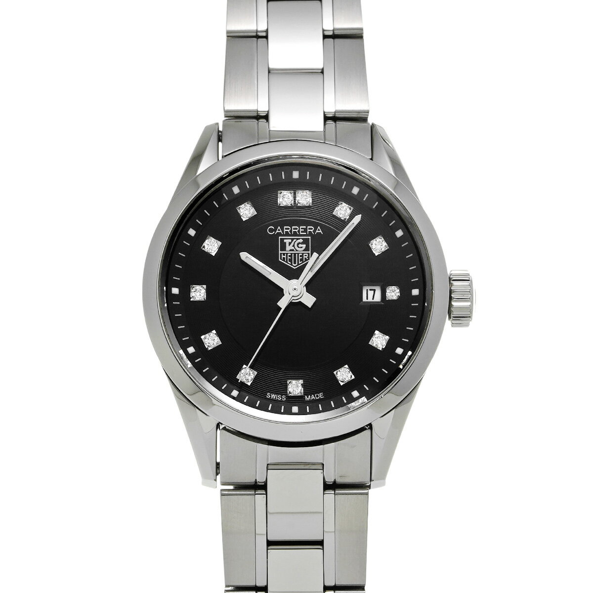 タグ ホイヤー TAG HEUER カレラ クォーツ WV1410.BA0793 ブラック/ダイヤモ ...