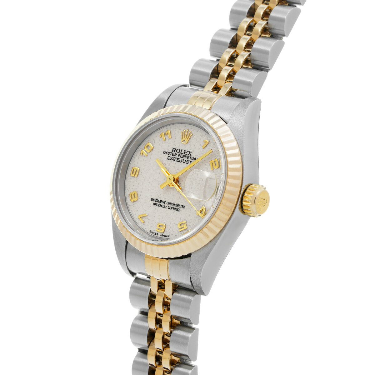 ウォッチニアン ブランド品専門店の【〜11/27 最大3万円クーポン】ロレックス ROLEX デイトジャスト 79173 P番(2000年頃製造) アイボリーコンピュータ レディース 腕時計 ロレックス 時計 高級腕時計 ブランド 【ローン48回払い無金利】【中古】｜アングル2