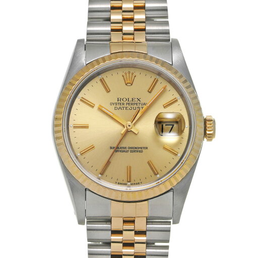 ロレックス ROLEX デイトジャスト 16233 X番(1990年頃製造) シャンパン メンズ 腕時計 ロレックス 時計 高級腕時計 ブランド 【ローン36回払い無金利】【中古】 ロレックス ROLEX デイトジャスト 16233 X番(1990年頃製造) シャンパン メンズ 腕時計 ロレックス 時計 高級腕時計 ブランド 【ローン36回払い無金利】【中古】