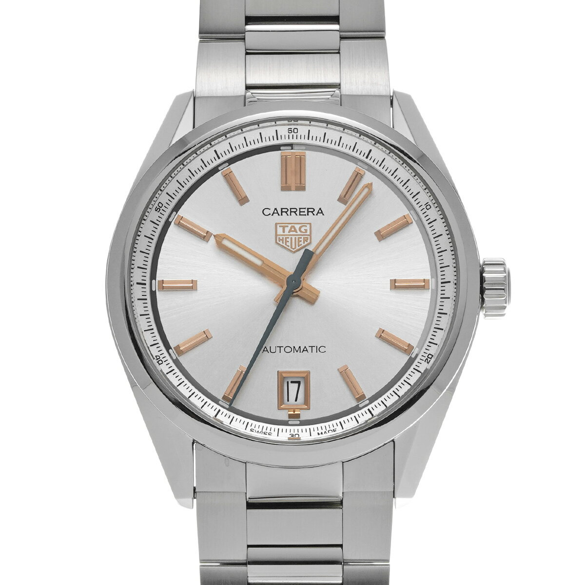 タグ ホイヤー TAG HEUER カレラ キャリバー7 デイト WBN2310.BA0001 シルバー メンズ 腕時計 タグ ホイヤー 時計 高級腕時計 ブランド 【ローン48回払い無金利】【中古】