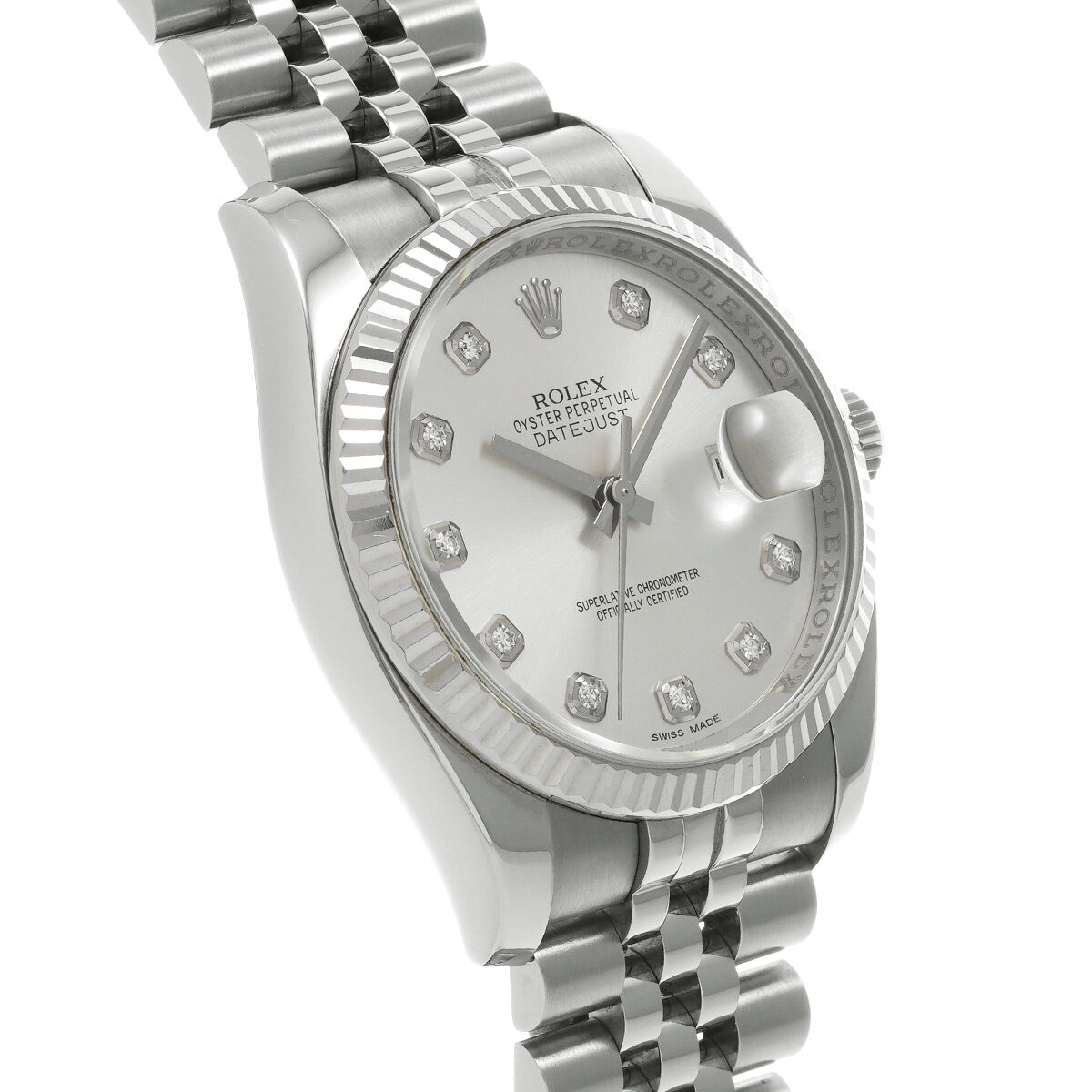 ロレックス ROLEX デイトジャスト 116234G ランダムシリアル シルバー/ダイヤモンド メンズ 腕時計 ロレックス 時計 高級腕時計 ブランド 【ローン48回払い無金利】【中古】