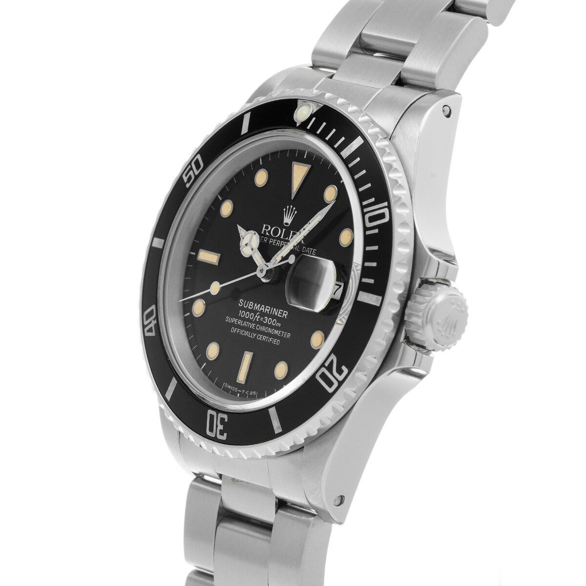 【〜11/27 最大3万円クーポン】ロレックス ROLEX サブマリーナ デイト 16800 93番台(1986年頃製造) ブラック メンズ 腕時計 ロレックス 時計 高級腕時計 ブランド 【ローン48回払い無金利】【中古】