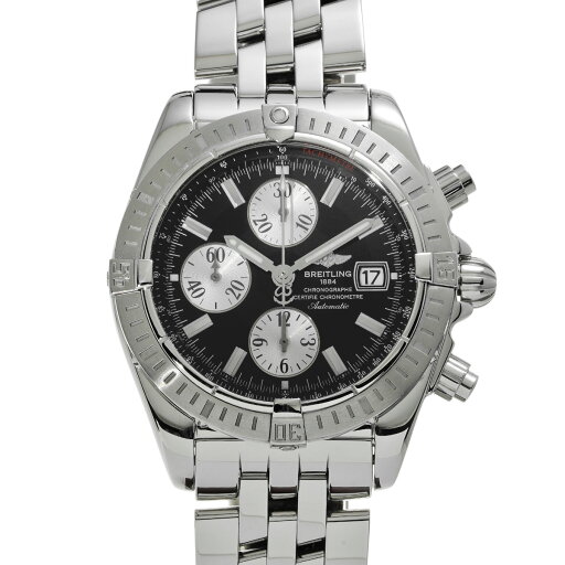 ブライトリング BREITLING クロノマット エボリューション A156B19PA ブラック/シルバー メンズ 腕時計 ブライトリング 時計 高級腕時計 ブランド 【ローン36回払い無金利】【中古】