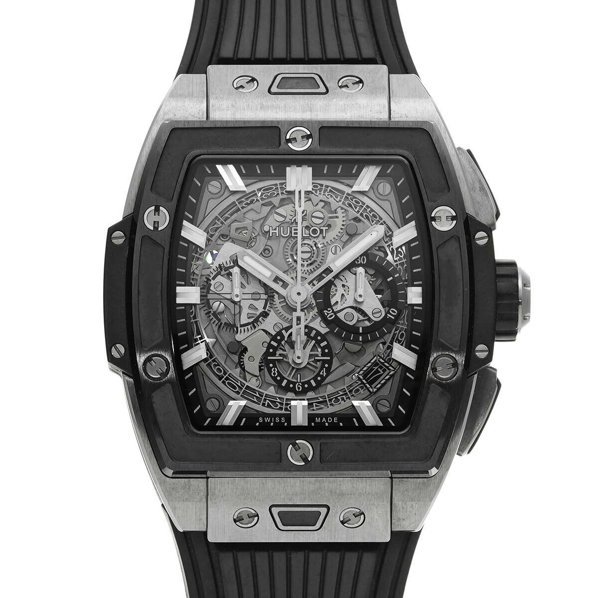 【〜10/9 最大3万円クーポン】ウブロ HUBLOT スピリット オブ ビッグバン チタニウム セラミック 642.NM.0170.RX スケルトン メンズ 腕時計 ウブロ 時計 高級腕時計 ブランド 【ローン36回払い無金利】【中古】