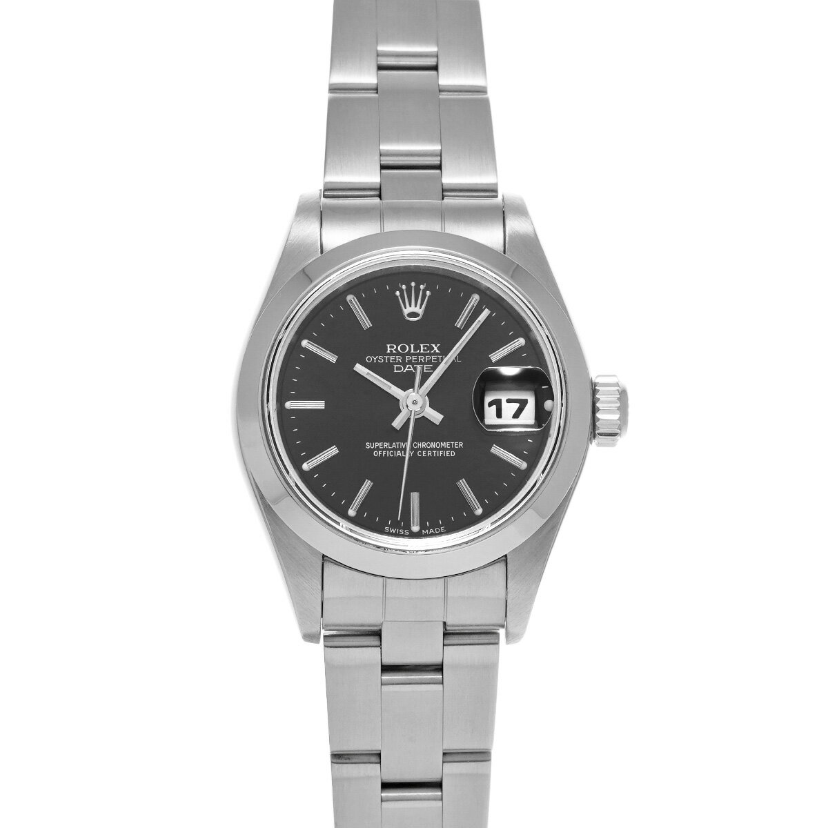 【～11/27 最大3万円クーポン】ロレックス ROLEX オイスターパーペチュアル デイト 69160 ブラック レディース 腕時計 ロレックス 時計 高級腕時計 ブランド 【ローン48回払い無金利】【中古】