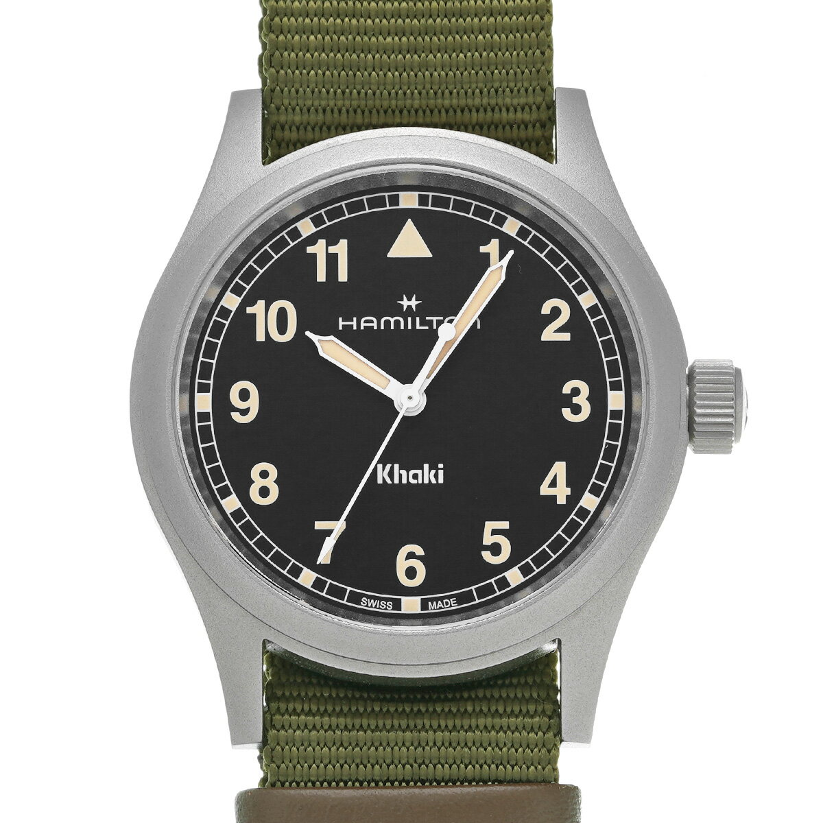 【～11/27 最大3万円クーポン】ハミルトン HAMILTON カーキ フィールド クォーツ 38mm H69401940 ブラック メンズ 腕時計 ハミルトン 時計 高級腕時計 ブランド 【ローン48回払い無金利】【中古】