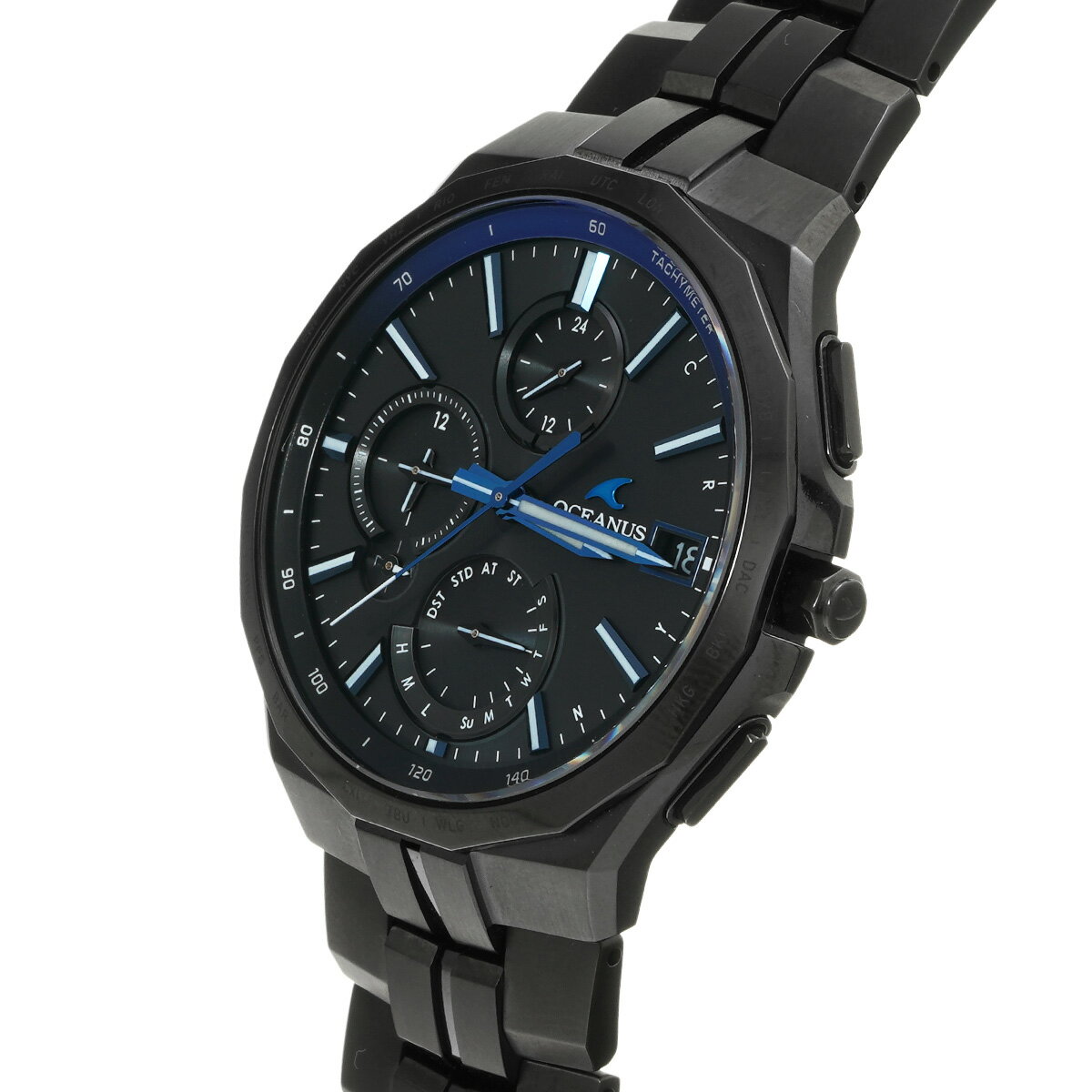 カシオ CASIO オシアナス マンタ OCW-S5000B-1AJF ブラック メンズ 腕時計 カシオ 時計 高級腕時計 ブランド 【ローン36回払い無金利】【中古】