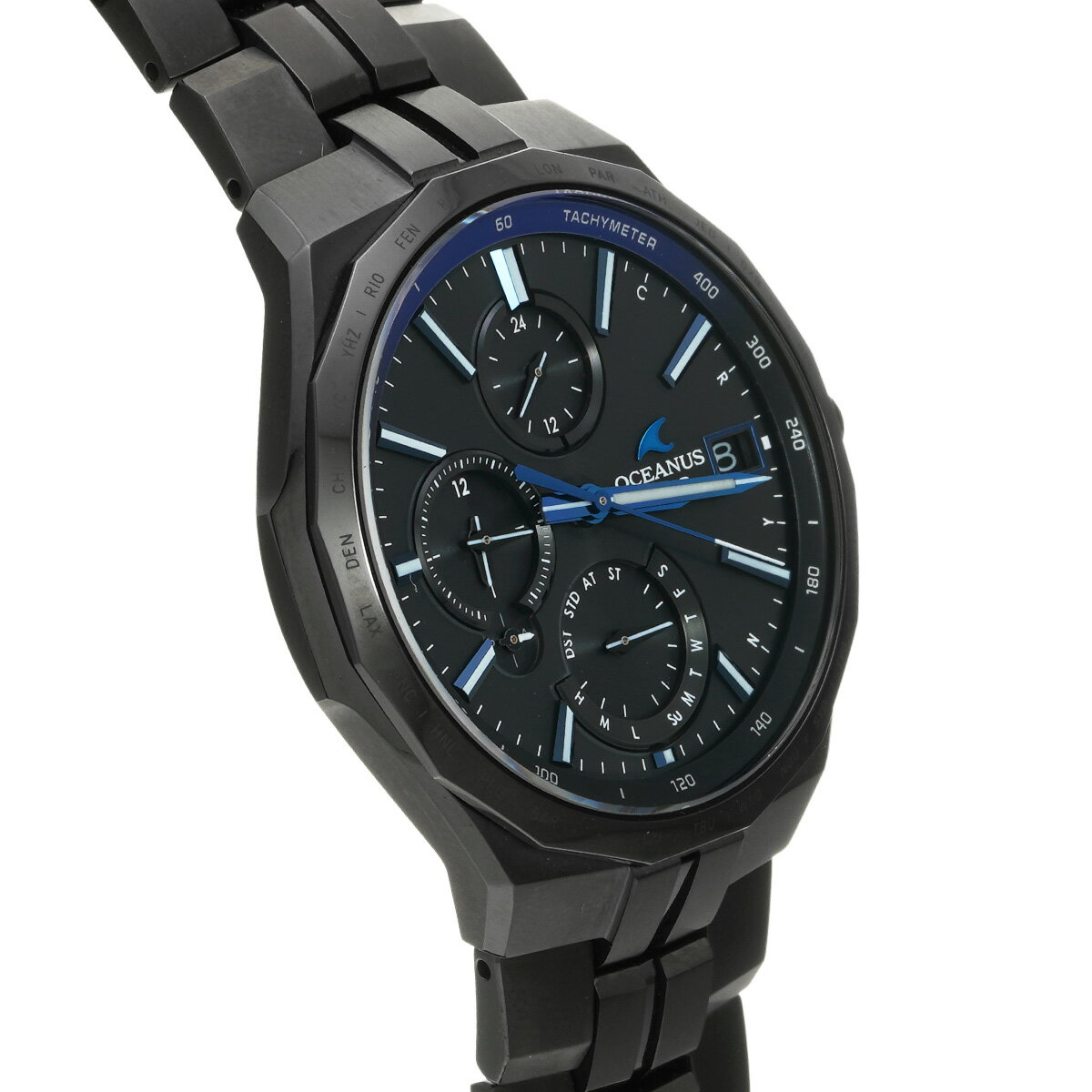 カシオ CASIO オシアナス マンタ OCW-S5000B-1AJF ブラック メンズ 腕時計 カシオ 時計 高級腕時計 ブランド 【ローン36回払い無金利】【中古】