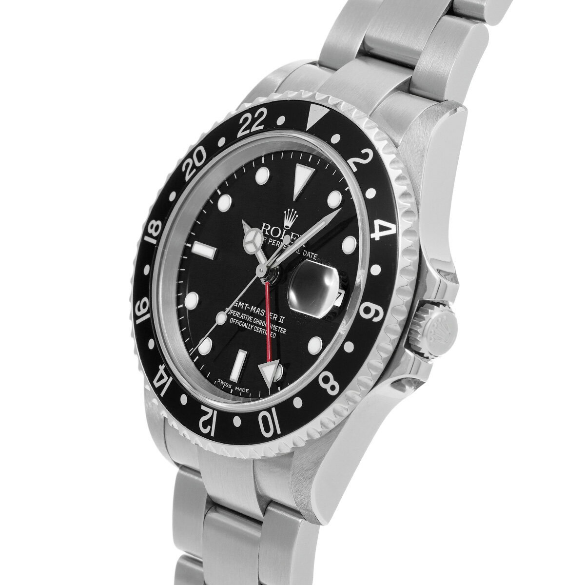 【〜11/27 最大3万円クーポン】ロレックス ROLEX GMTマスターII 16710 F番(2003年頃製造) ブラック メンズ 腕時計 ロレックス 時計 高級腕時計 ブランド 【ローン48回払い無金利】【中古】