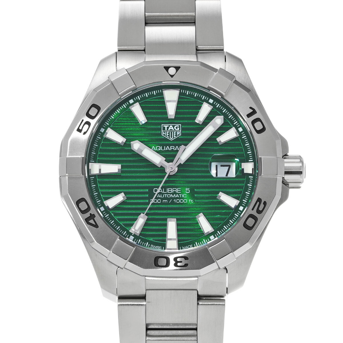 タグ ホイヤー TAG HEUER アクアレーサー キャリバー5 WAY2015.BA0927 グリーン メンズ 腕時計 タグ ホイヤー 時計 高級腕時計 ブランド 【ローン48回払い無金利】【中古】