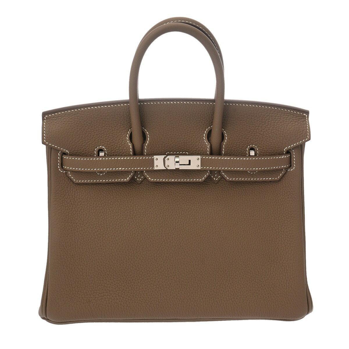 エルメス HERMES バーキン 25 エトゥープ トゴ レディース ...(4)