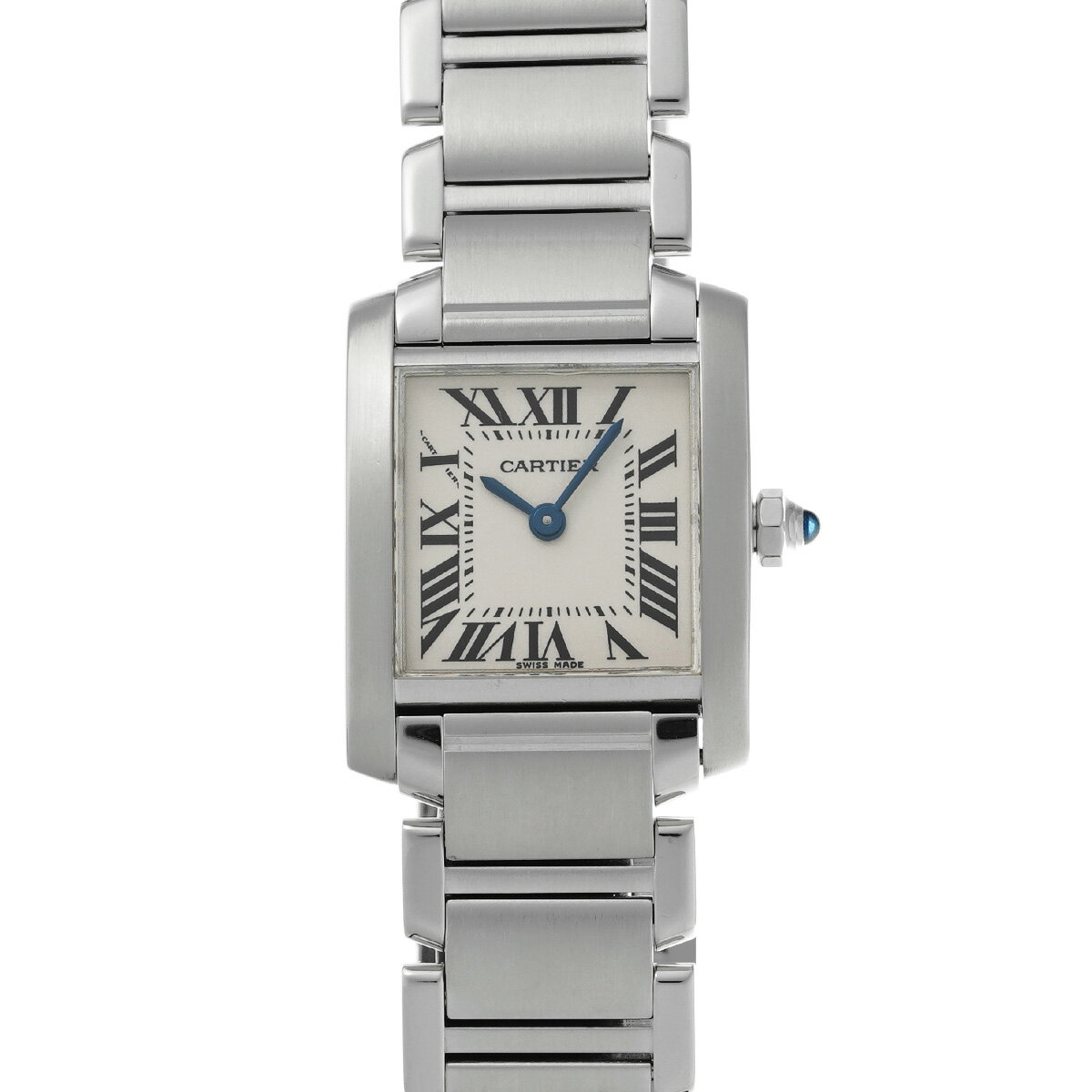 カルティエ CARTIER タンクフランセーズ SM W51008Q3 シルバー レディース 腕時計 カルティエ 時計 高級腕時計 ブランド 【ローン48回払い無金利】【中古】