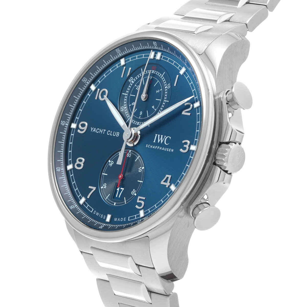 IWC ポルトギーゼ ヨットクラブ クロノグラフ IW390701 ブルー メンズ 腕時計 IWC 時計 高級腕時計 ブランド 【ローン36回払い無金利】【中古】