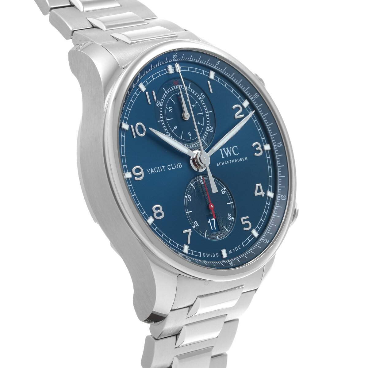 IWC ポルトギーゼ ヨットクラブ クロノグラフ IW390701 ブルー メンズ 腕時計 IWC 時計 高級腕時計 ブランド 【ローン36回払い無金利】【中古】