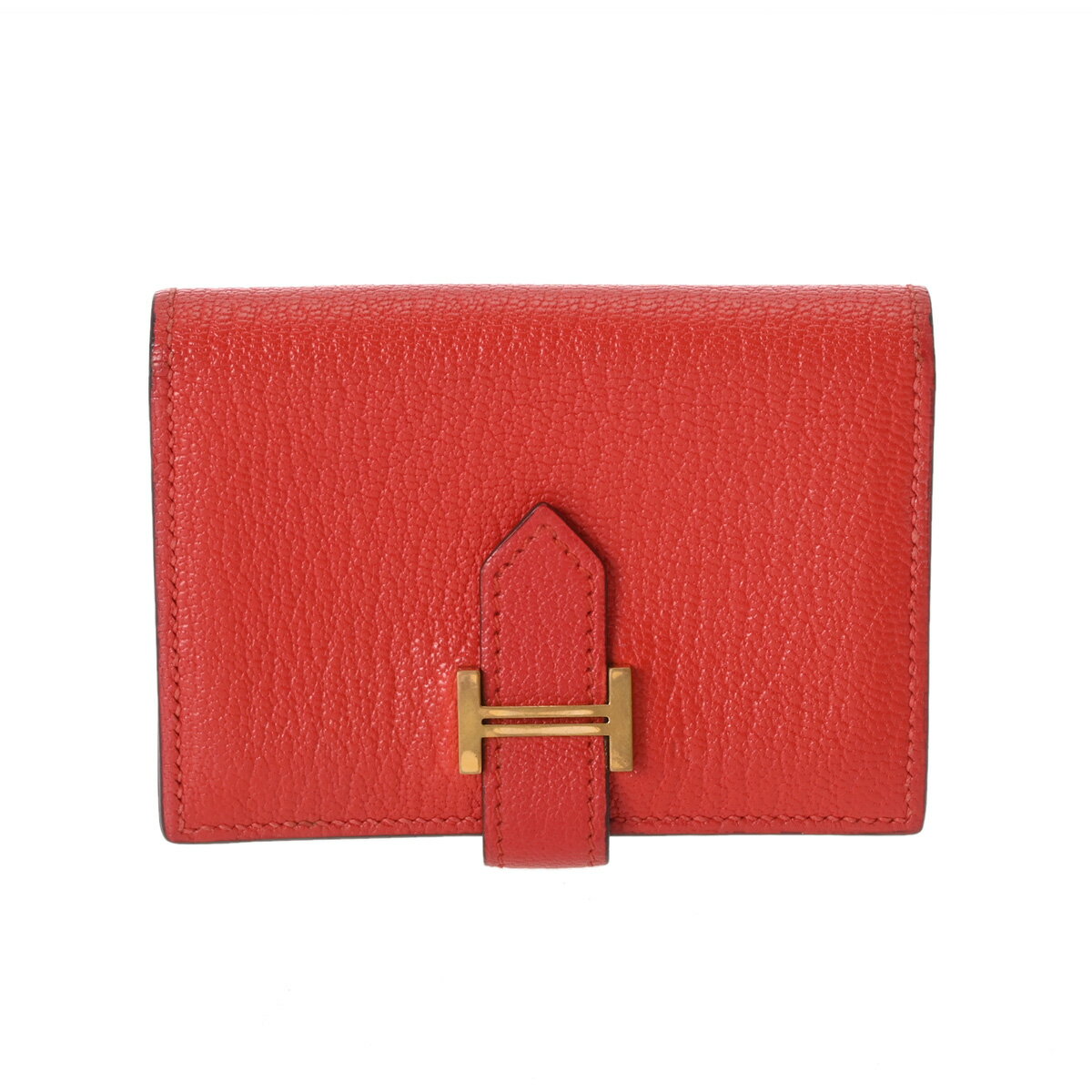 【〜11/27 最大3万円クーポン】エルメス HERMES ベアン カードケース カプシーヌ シェーブル レディー..