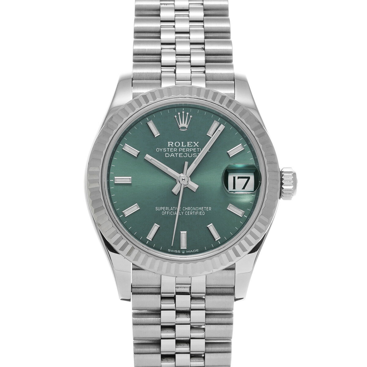 ロレックス ROLEX デイトジャスト 31 278274 ランダムシリアル ミントグリーン ユニセックス 腕時計 ロレックス 時計 高級腕時計 ブランド 【ローン48回払い無金利】【中古】