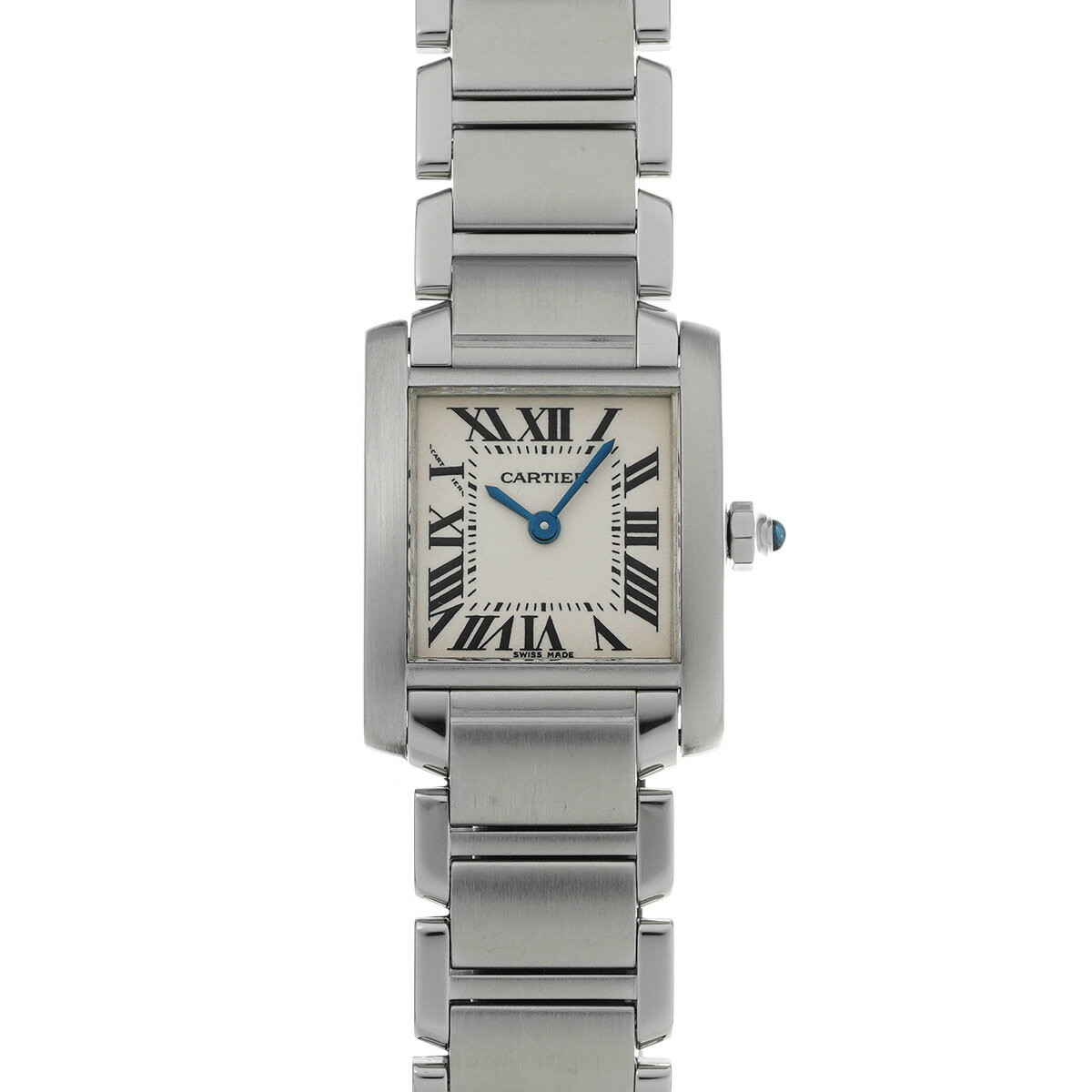カルティエ CARTIER タンクフランセーズ SM W51008Q3 シルバー レディース 腕時計 カルティエ 時計 高級腕時計 ブランド 【ローン48回払い無金利】【中古】