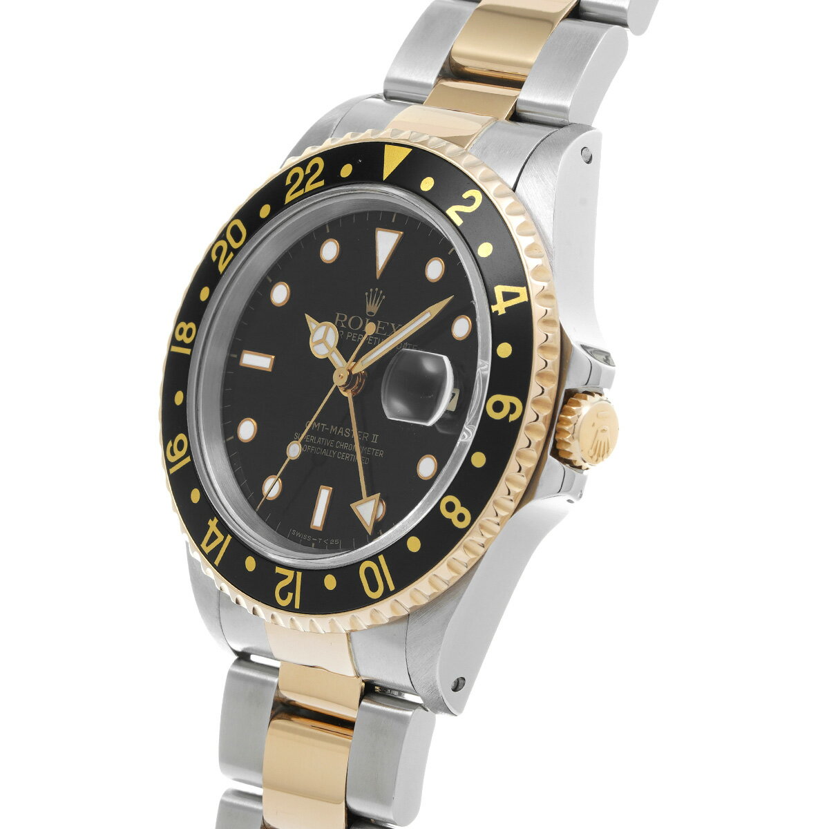 【〜11/27 最大3万円クーポン】ロレックス ROLEX GMTマスターII 16713 W番(1994年頃製造) ブラック メンズ 腕時計 ロレックス 時計 高級腕時計 ブランド 【ローン48回払い無金利】【中古】