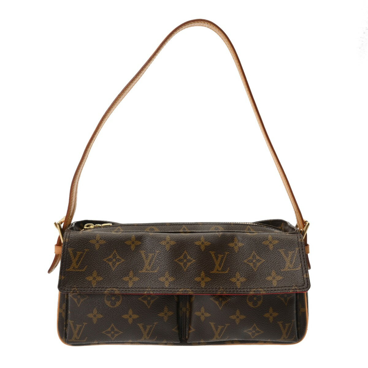 【〜11/27 最大3万円クーポン】ルイ ヴィトン LOUIS VUITTON モノグラム ヴィバシテ MM ブラウン M51164 モノグラムキャンバス レディース ショルダーバッグ ヴィトンバッグ バック ブランド 【ローン48回払い無金利】【中古】(4)