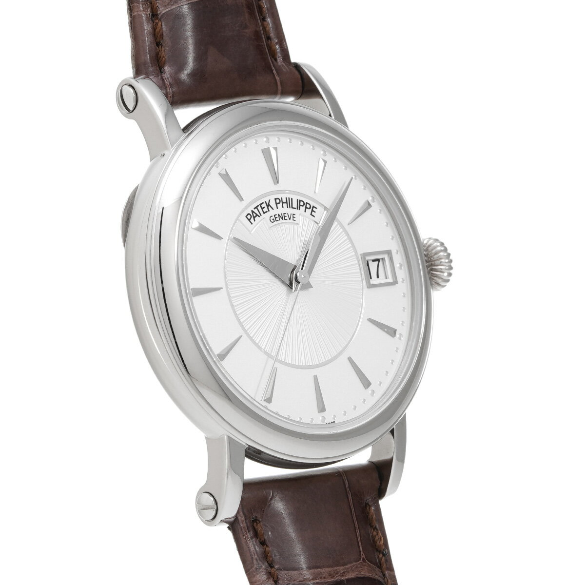 パテック フィリップ PATEK PHILIPPE カラトラバ オフィサー 5153G-010 シルバー メンズ 腕時計 パテック フィリップ 時計 高級腕時計 ブランド 【ローン48回払い無金利】【中古】