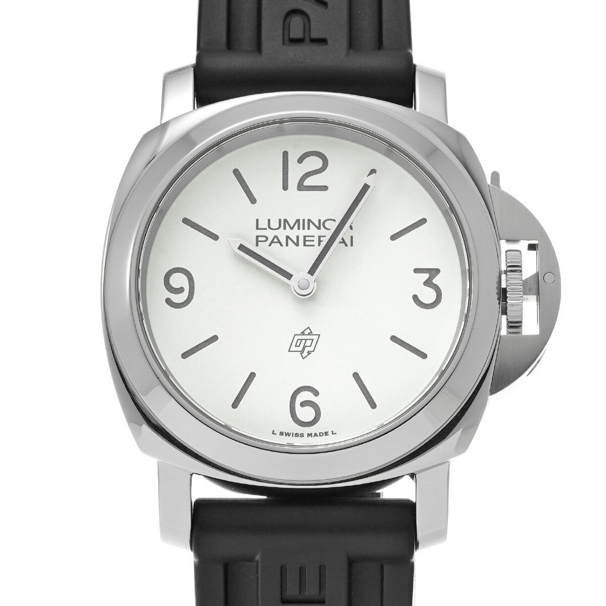 商品詳細 パワーリザーブ約72時間 【管理番号】687745 【ジャンル】腕時計 /メンズ 【ブランド】パネライ / PANERAI 【モデル】ルミノール ベースロゴ 【型番（型式番号）】PAM01087(OP7233) 【シリアル】Y番(2022年頃製造) 【ムーブメント】手巻き / Cal.P.6000 【文字盤】ホワイト 【ケース】ステンレス 【風防】サファイアクリスタル風防 【ベゼル】ステンレス 【ベルト】ラバー / ブラック 【状態】 中古 ランクA ケース 僅かな小傷が見受けられます ベゼル 僅かな小傷が見受けられます ベルト 若干の使用感が見受けられます 他に目立つダメージはございません 【サイズ】 ケース 縦/約44mm 横/約44mm厚み/約13.2mm ラグ幅 24mm 腕周り 約15cm～20cm 【機能】 防水(100m) ルミノバ夜光 【付属品】メーカー保証書(2024年5月購入) メーカー箱(ダメージ) 【コメント】 2025年9月自社工房にてオーバーホール 【当社保証】 1年 ランク状態について 商品の状態は、下記のランクで評価しています。 弊社基準にて正確に評価しておりますが、主観的なものであるため、よくお考え頂いた上でご注文頂きますよう宜しくお願いいたします。 神経質な方・完璧を求められる方はご購入をご遠慮下さい。 ※店頭販売もしているため、写真や記載のない傷や汚れが生じる場合がございます。 ※掲載以外の詳細をご希望の方は在庫店舗をご案内致しますので一度お問い合わせ下さい。 N 新品。 S 未使用品。未使用ですが展示品や保管などで僅かな色ヤケや傷が見られる品。一度も使用していない品。 SA 新品同様。数回程度使用の中古品で、新品に近い綺麗な状態の中古品。 A 多少の使用感や傷はありますが状態の良い品 AB 使用感や傷は見られますが、全体的に状態の良い品 B 日常的に使用していたような使用感や傷等が見られますが、充分に使用できる品 C 色濃く使用感があり、傷や汚れが多く目立つ品、リペアが必要な品 Q アンティーク品 お支払方法 ・クレジットカード ・ショッピングローン ・振込銀行 ・代金引換（※代引き手数料を含め30万円以下のみご利用頂けます） 詳しくはこちらをご覧ください。