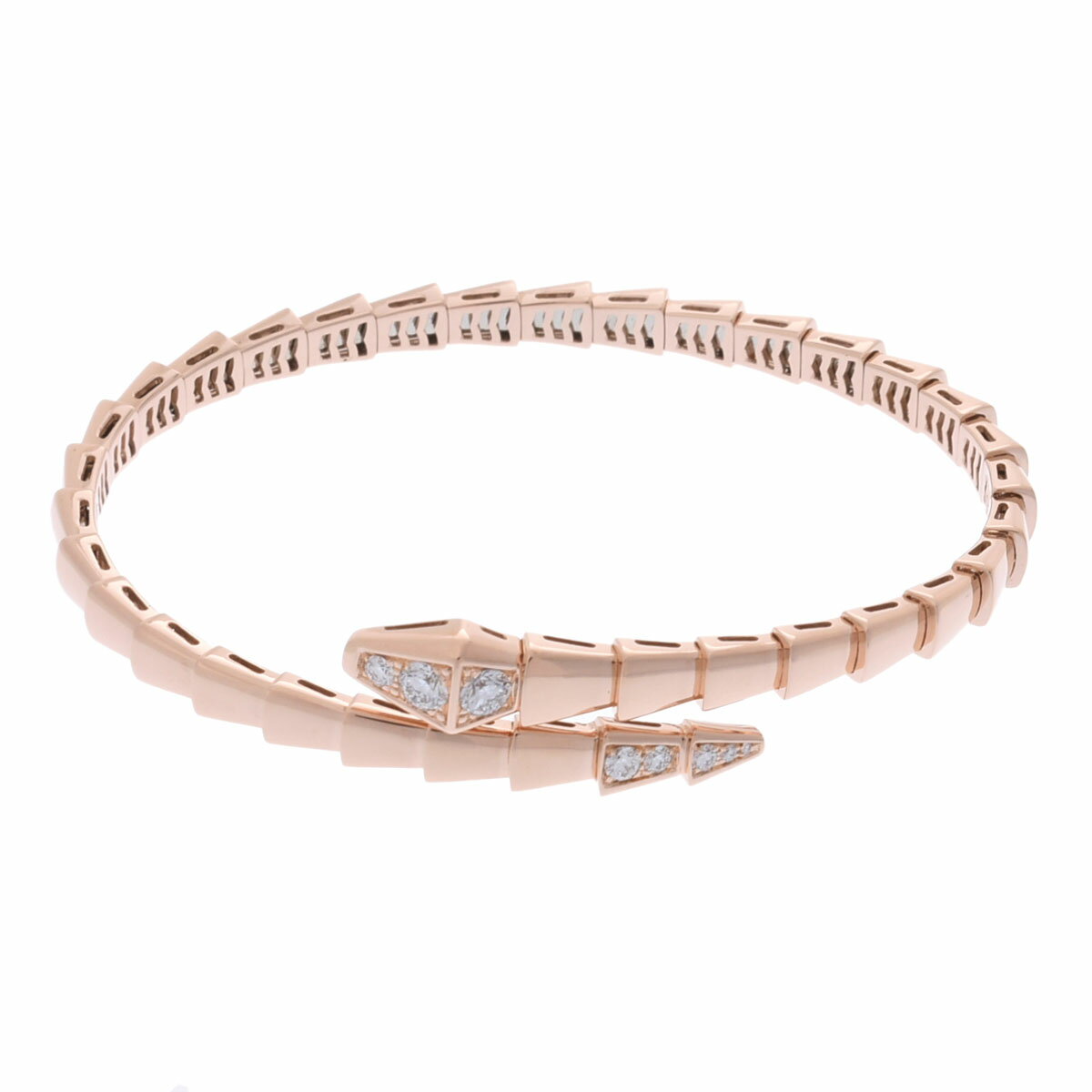ブルガリ BVLGARI セルペンティヴァイパー ブレスレット #m 357826 K18ピンクゴールド PG ダイヤモンド レディース ブレスレット ブルガリ 【ローン48回払い無金利】【中古】