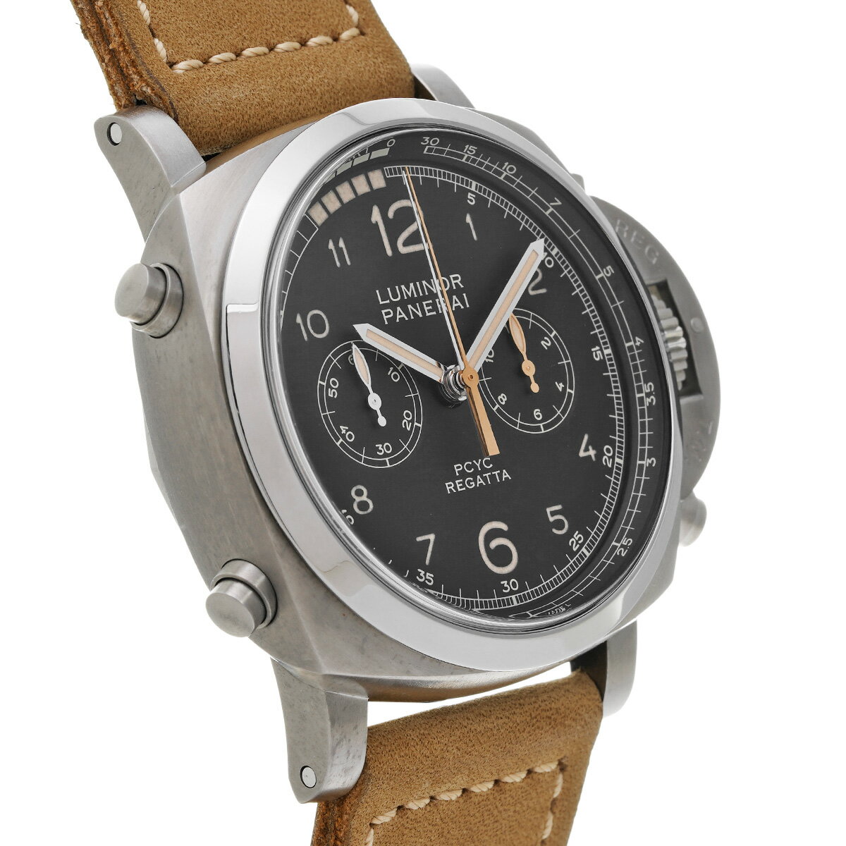 パネライ PANERAI ルミノール 1950 PCYC レガッタ 3デイズ フライバック チタニオ PAM00652 T番(2017年製造) ブラック メンズ 腕時計 パネライ 時計 高級腕時計 ブランド 【ローン48回払い無金利】【中古】