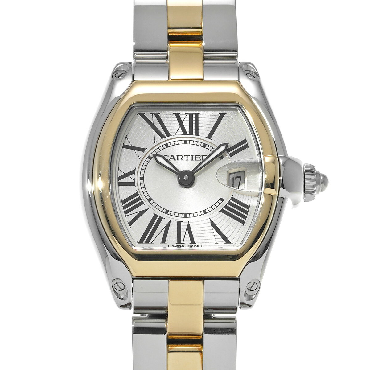カルティエ CARTIER ロードスター SM W62026Y4 シルバー レディース 腕時計 カルティエ 時計 高級腕時計 ブランド 【ローン48回払い無金利】【中古】
