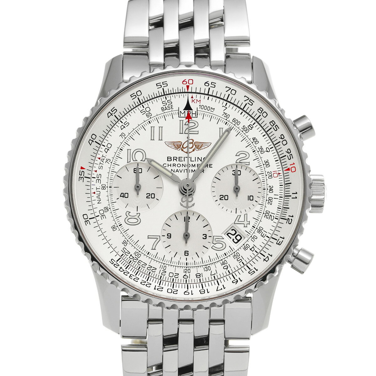 ブライトリング BREITLING ナビタイマー A232G33NP シルバー メンズ 腕時計 ブラ ...