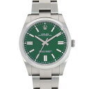 ロレックス ROLEX オイスターパーペチュアル 41 124300 ランダムシリアル グリーン メンズ 腕時計 ロレックス 時計 高級腕時計 ブランド 【ローン48回払い無金利】【中古】