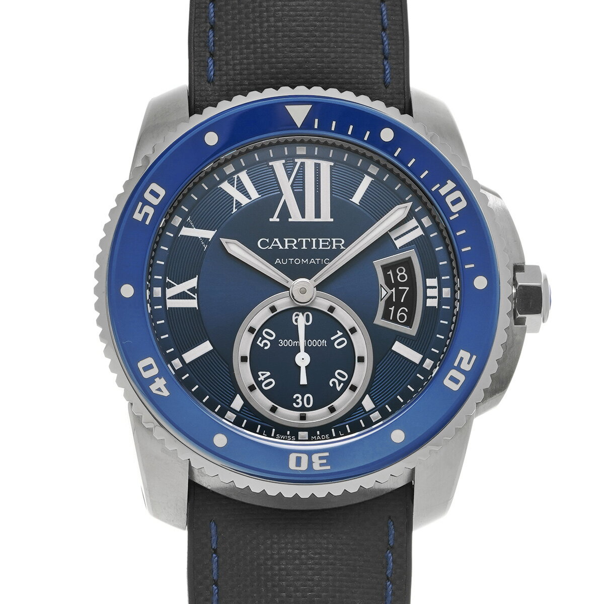 カルティエ CARTIER カリブル ドゥ カルティエ ダイバー WSCA0010 ブルー メンズ 腕時計 カルティエ 時計 高級腕時計 ブランド 【ローン48回払い無金利】【中古】