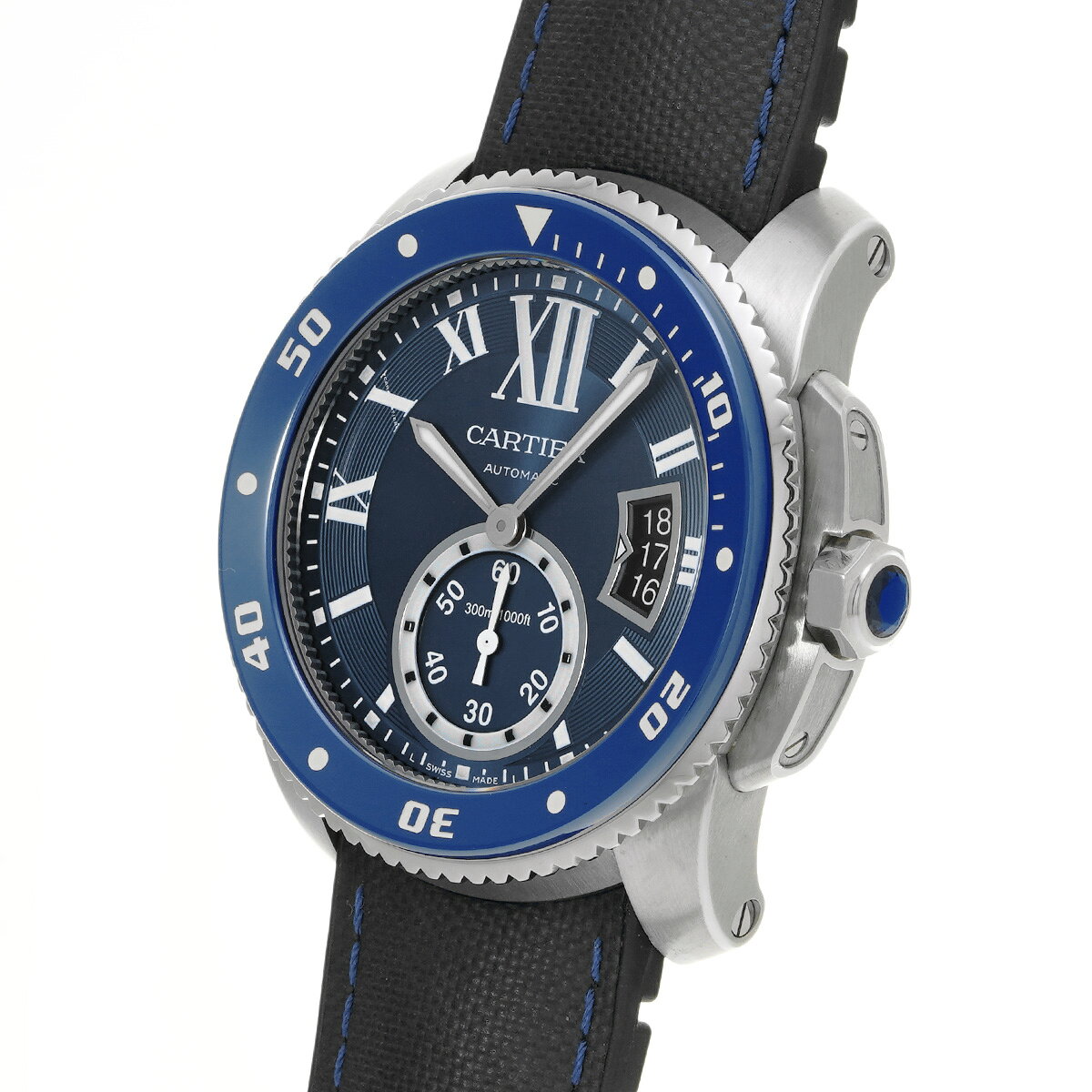 カルティエ CARTIER カリブル ドゥ カルティエ ダイバー WSCA0010 ブルー メンズ 腕時計 カルティエ 時計 高級腕時計 ブランド 【ローン48回払い無金利】【中古】