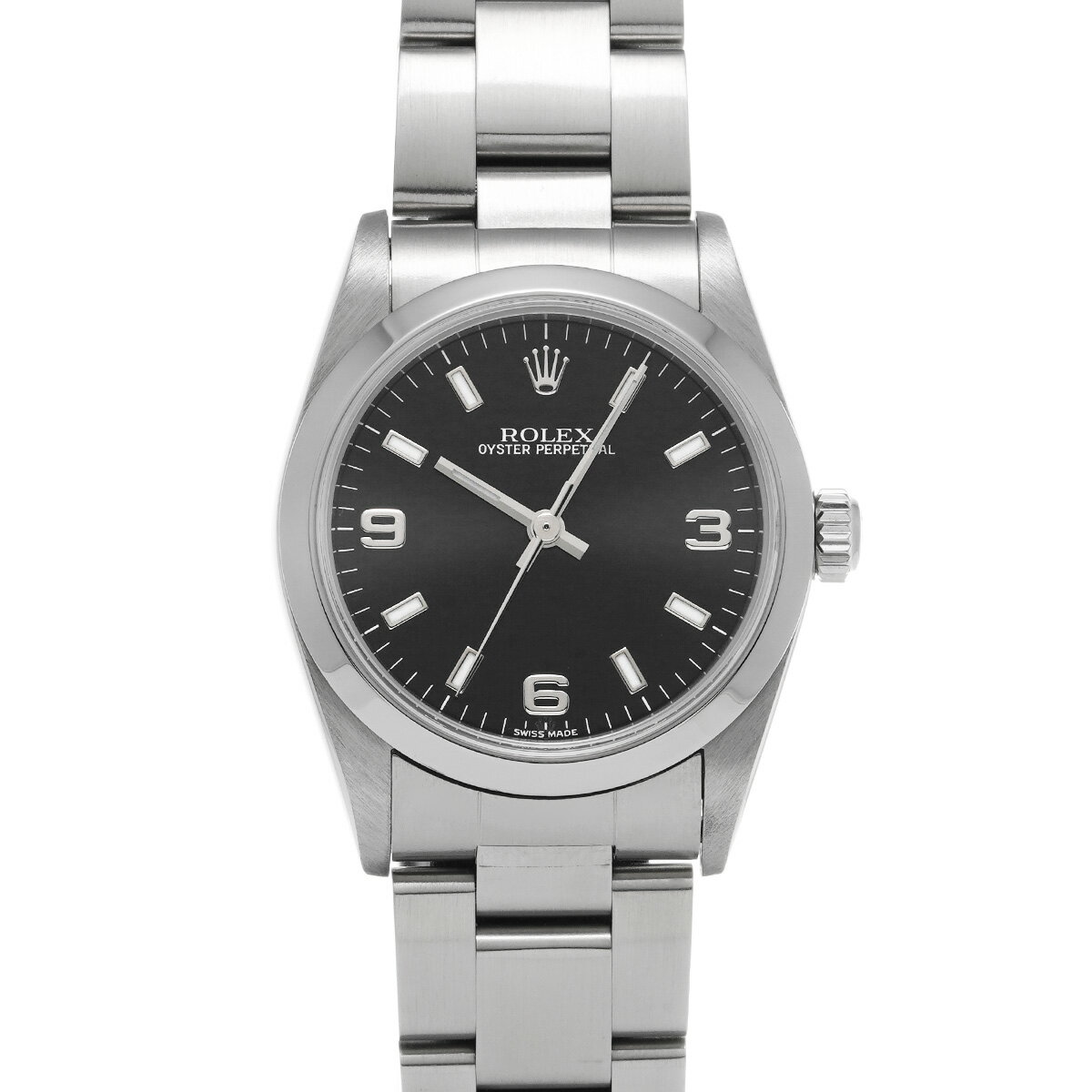 ロレックス ROLEX オイスターパーペチュアル 31 77080 K番(2001年頃製造) ブラッ ...