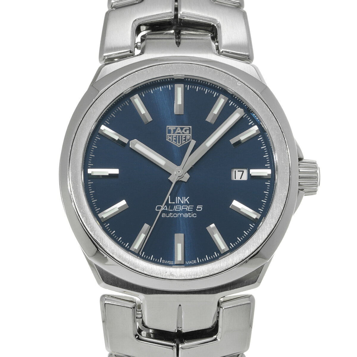 タグ ホイヤー TAG HEUER リンク キャリバー5 WBC2112.BA0603 ブルー メンズ 腕時計 タグ ホイヤー 時計 高級腕時計 ブランド 【ローン48回払い無金利】【中古】