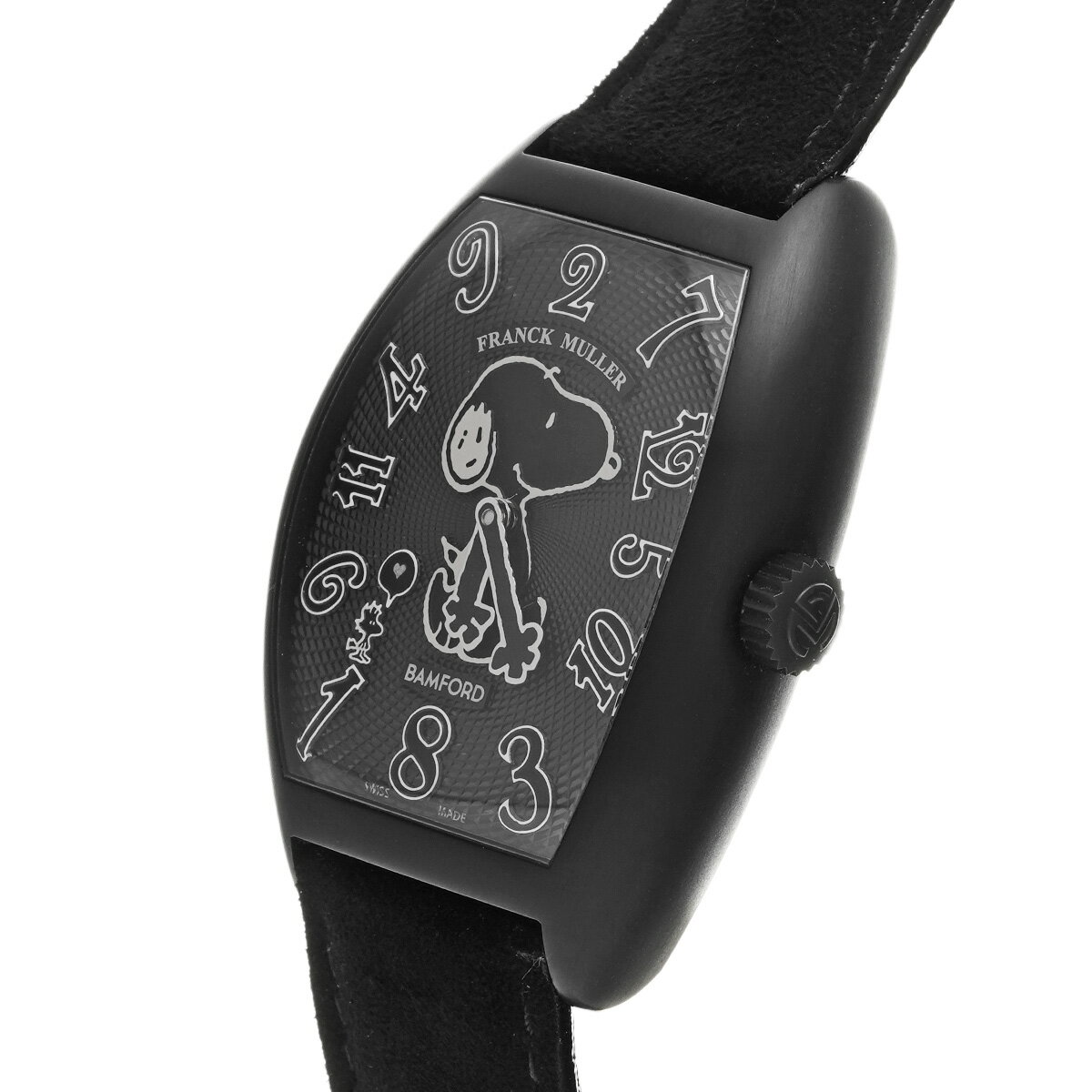 フランクミュラー FRANCK MULLER クレイジー ラブ スヌーピー 7880CHPNTS ブラック メンズ 腕時計 フランクミュラー 時計 高級腕時計 ブランド 【ローン48回払い無金利】【中古】