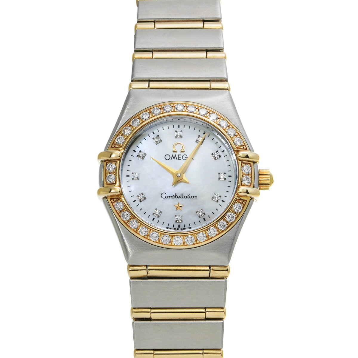 オメガ OMEGA コンステレーション ミニ クォーツ 1267.75 ホワイトシェル/ダイヤモンド ...