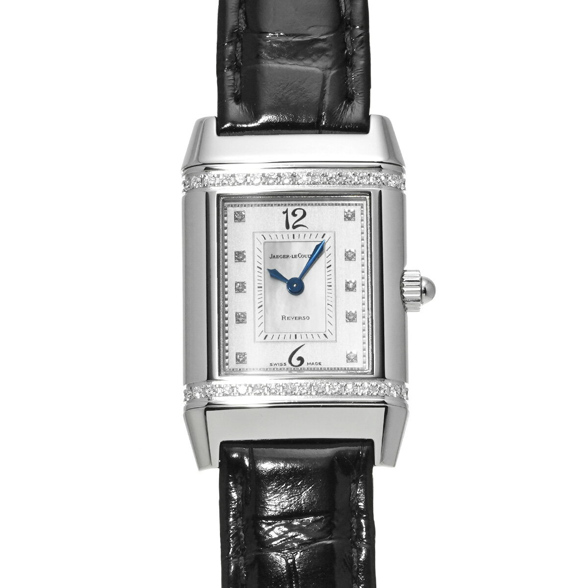 【～11/27 最大3万円クーポン】ジャガー ルクルト Jaeger-LeCoultre レベルソ フローラル QA265801(265.8.08) ホワイトシェル/ダイヤモンド/シルバー レディース 腕時計 ジャガー ルクルト 時計 高級腕時計 ブランド 【ローン48回払い無金利】【中古】
