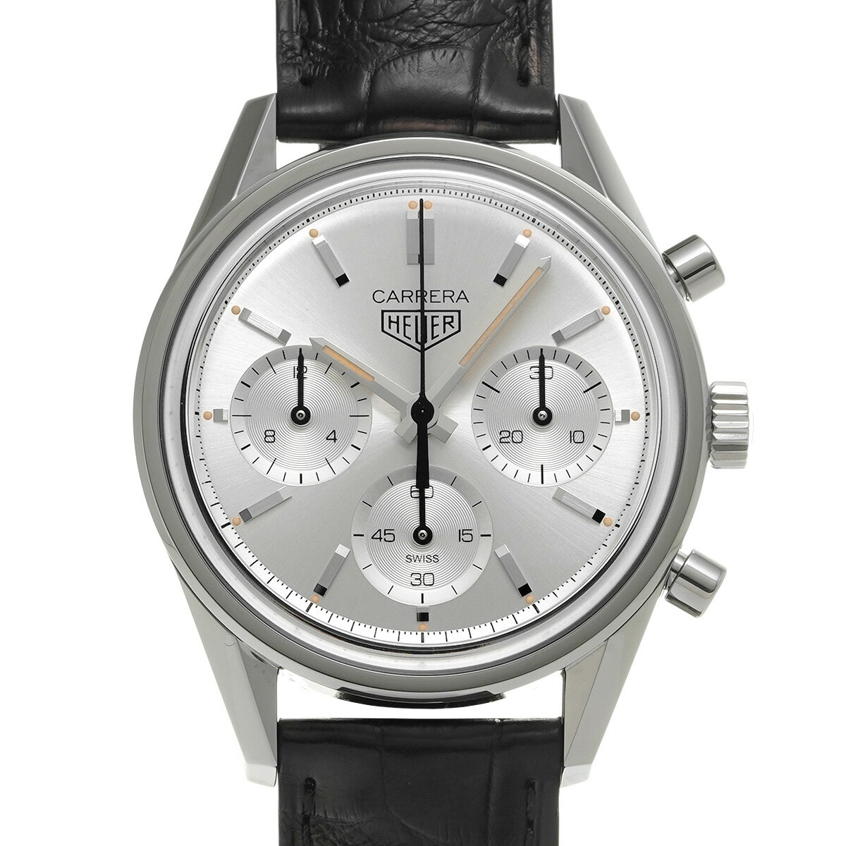 タグ ホイヤー TAG HEUER カレラ キャリバーホイヤー02 クロノグラフ 160th CBK221B.FC6479 シルバー メンズ 腕時計 タグ ホイヤー 時計 高級腕時計 ブランド 【ローン36回払い無金利】【中古】