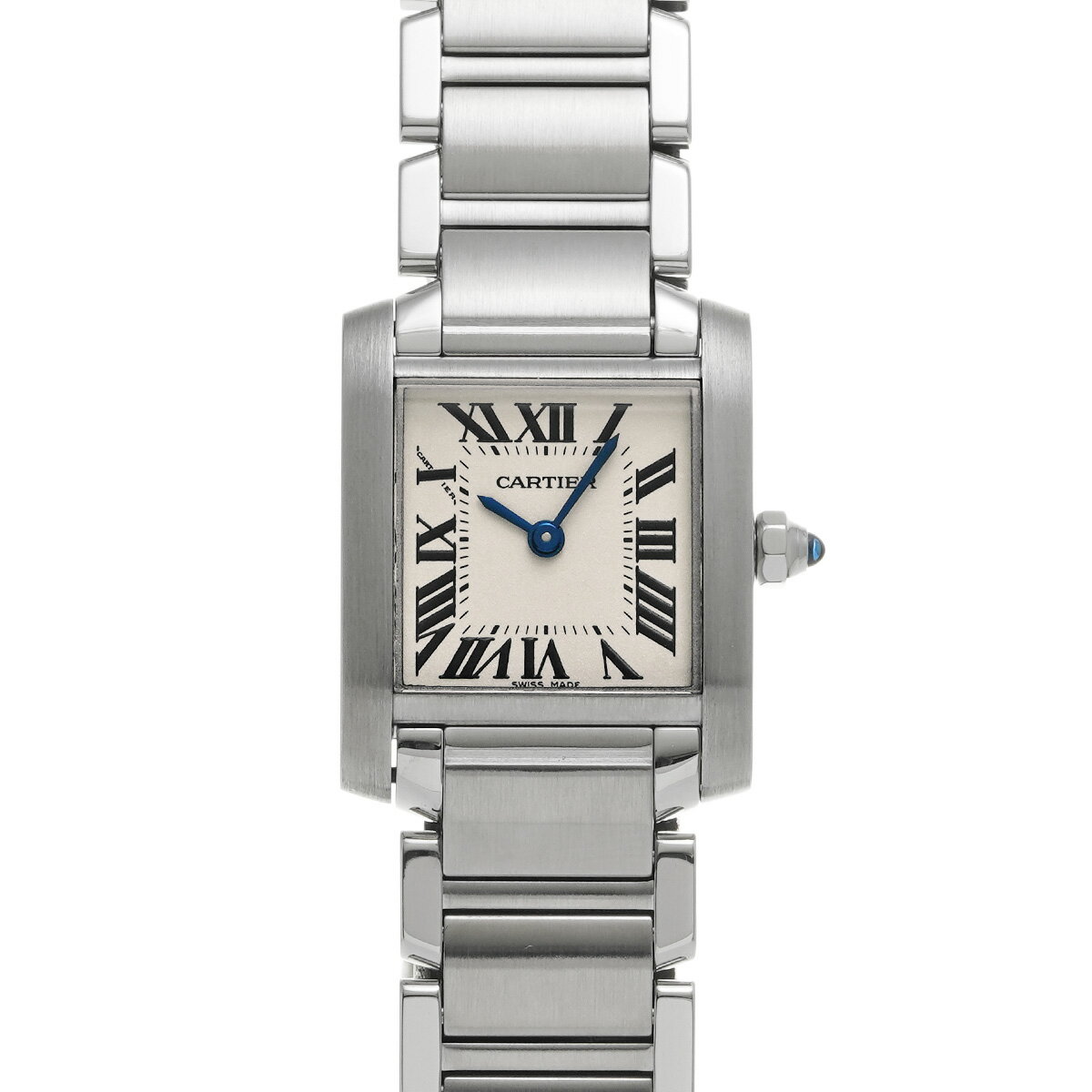 カルティエ CARTIER タンクフランセーズ SM W51008Q3 シルバー レディース 腕時計 カルティエ 時計 高級腕時計 ブランド 【ローン48回払い無金利】【中古】