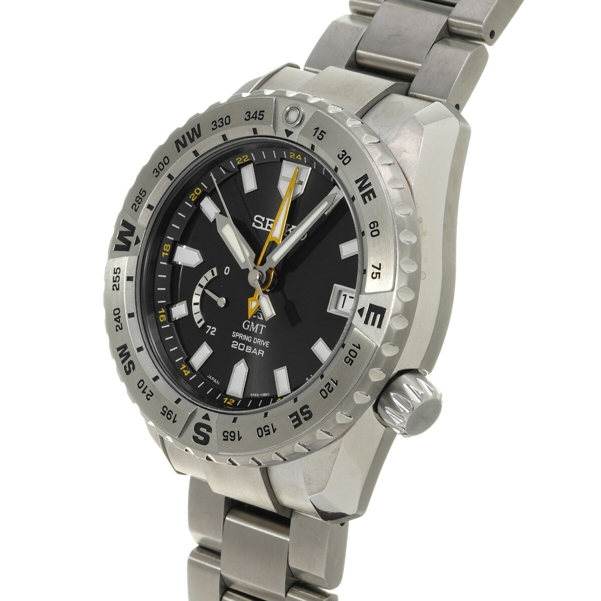 セイコー SEIKO プロスペックス LXライン スプリングドライブ GMT SBDB029 ブラック メンズ 腕時計 セイコー 時計 高級腕時計 ブランド 【ローン48回払い無金利】【中古】