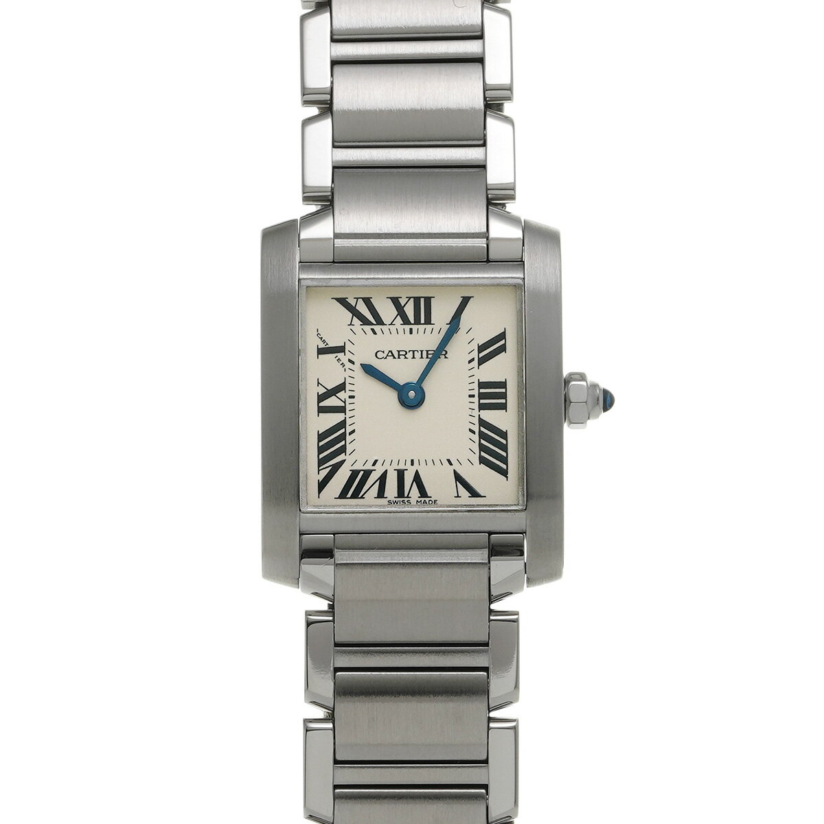 カルティエ CARTIER タンクフランセーズ SM W51008Q3 シルバー レディース 腕時計 カルティエ 時計 高級腕時計 ブランド 【ローン48回払い無金利】【中古】