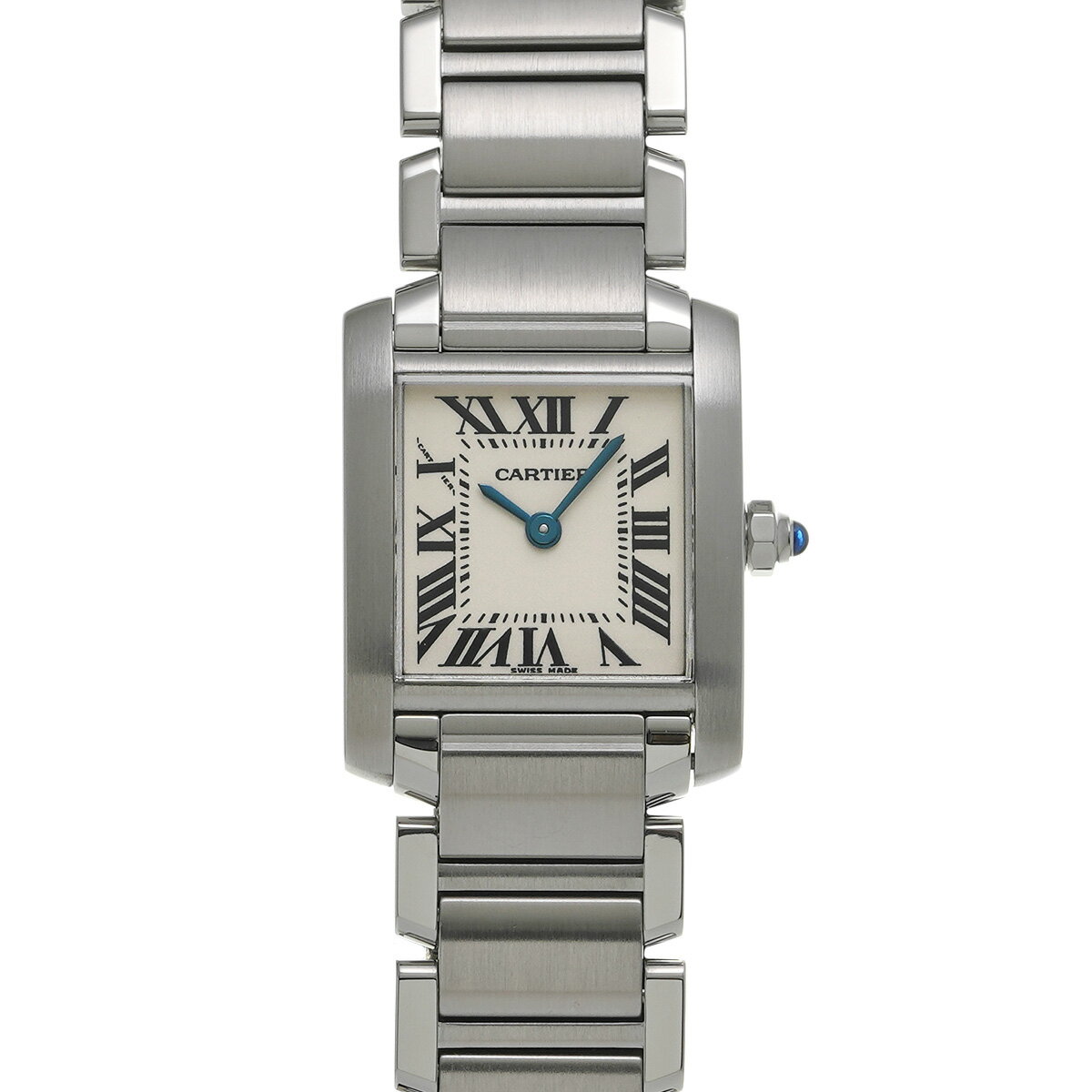 カルティエ CARTIER タンクフランセーズ SM W51008Q3 シルバー レディース 腕時計 カルティエ 時計 高級腕時計 ブランド 【ローン48回払い無金利】【中古】