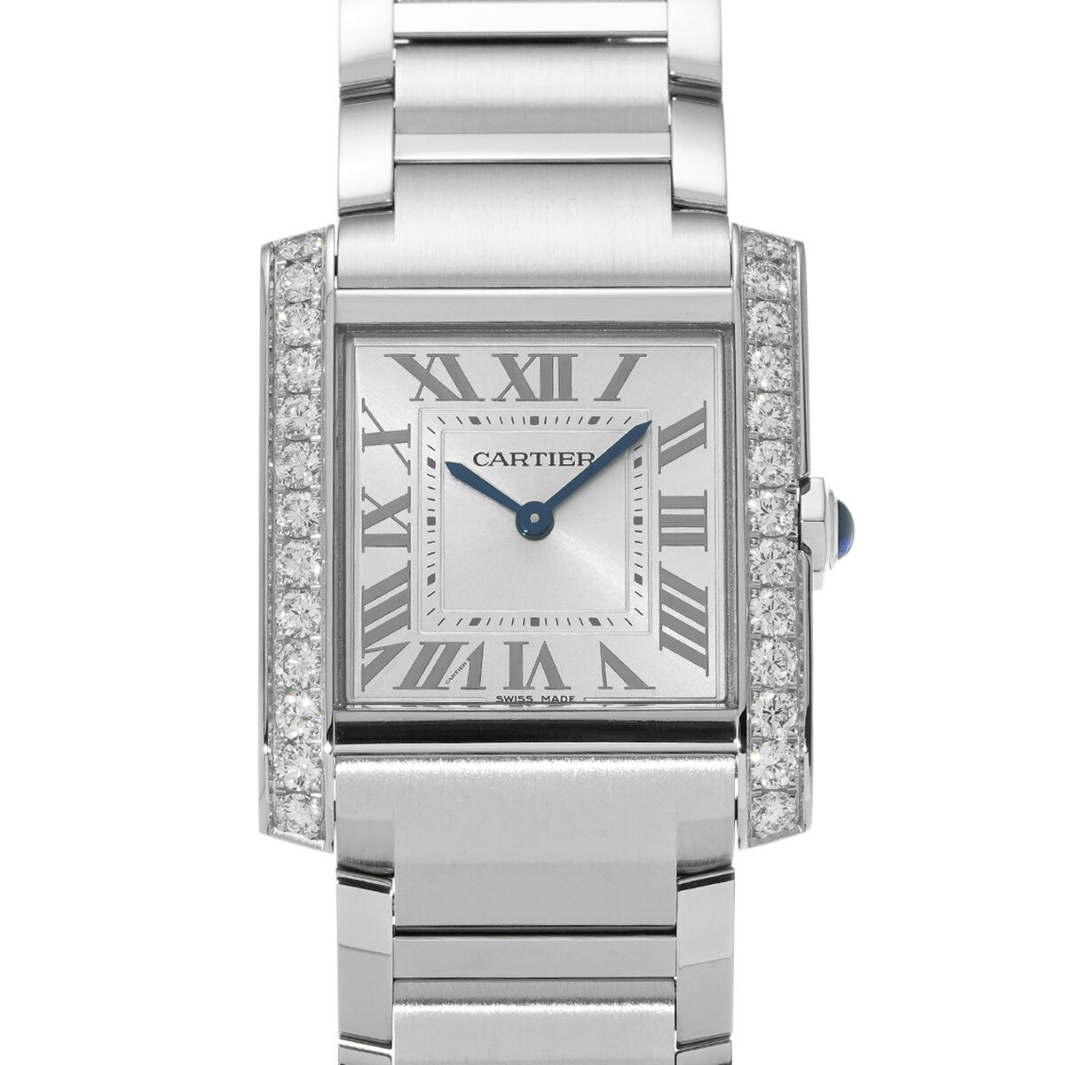 【～11/27 最大3万円クーポン】カルティエ CARTIER タンク フランセーズ MM W4TA0021 シルバー レディース 腕時計 カルティエ 時計 高級腕時計 ブランド 【ローン48回払い無金利】【中古】