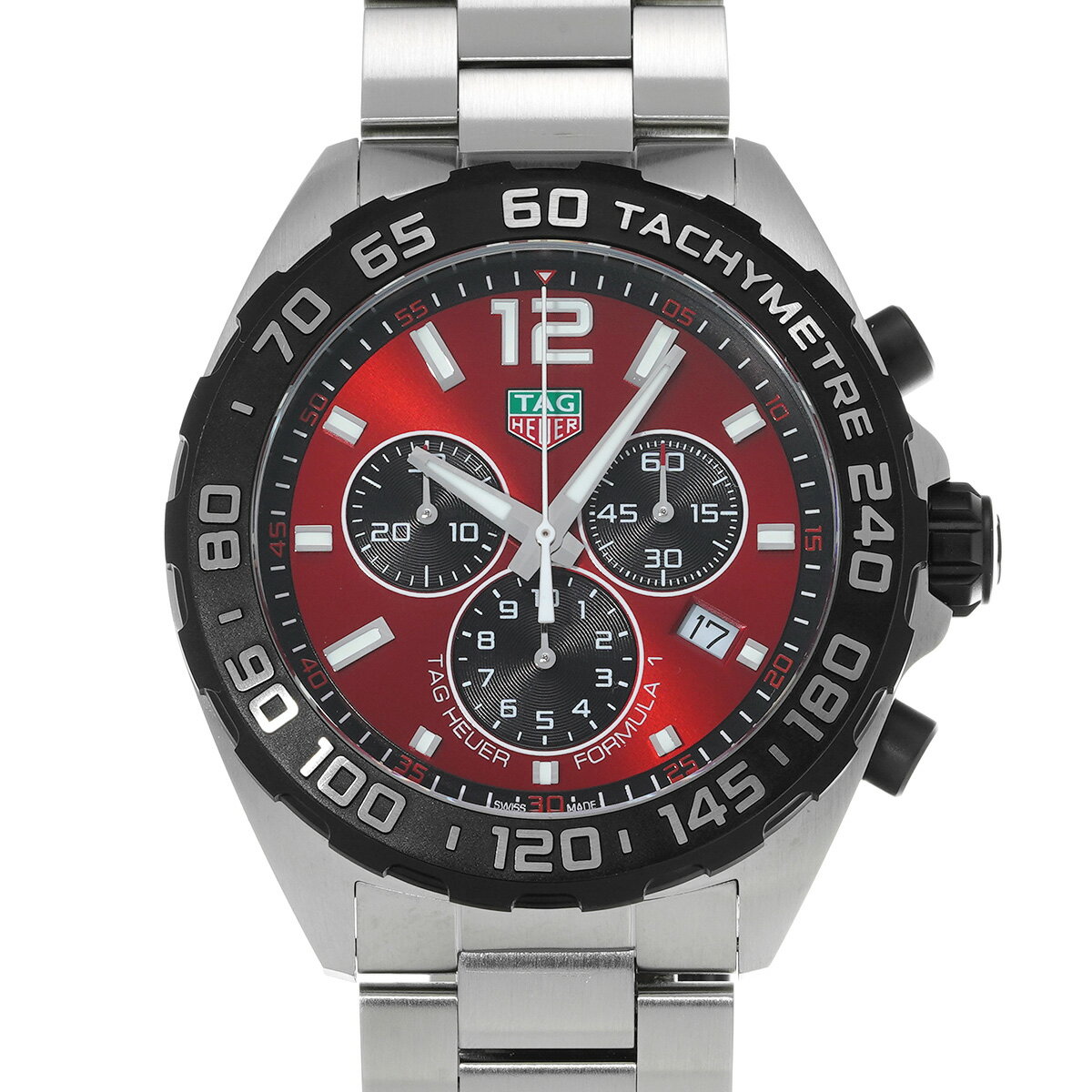 タグ ホイヤー TAG HEUER フォーミュラ1 クロノグラフ CAZ101AN.BA0842 レッド メンズ 腕時計 タグ ホイヤー 時計 高級腕時計 ブランド 【ローン48回払い無金利】【中古】