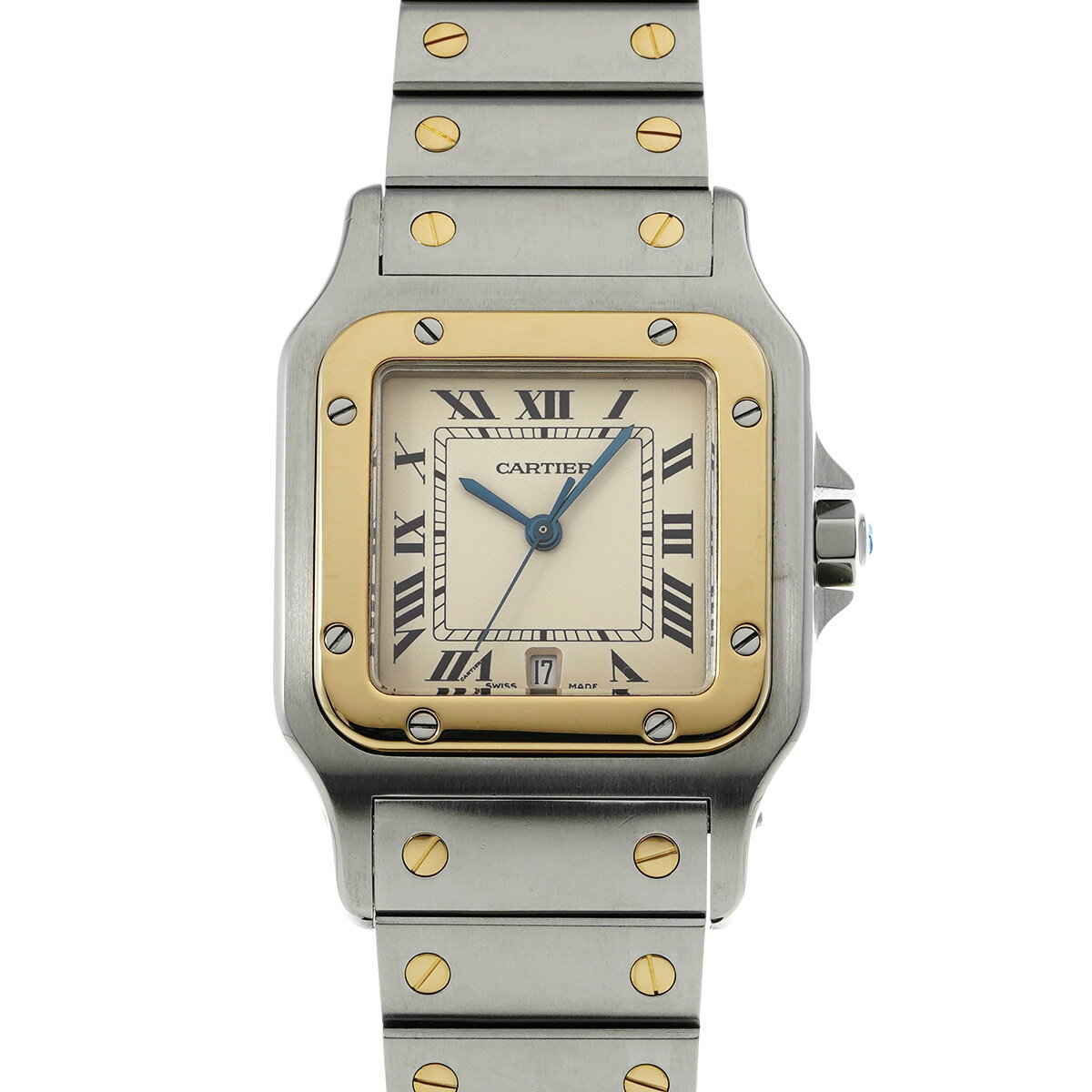 カルティエ CARTIER サントス ガルベ LM W20011C4 アイボリー レディース 腕時計 カルティエ 時計 高級腕時計 ブランド 【ローン48回払い無金利】【中古】