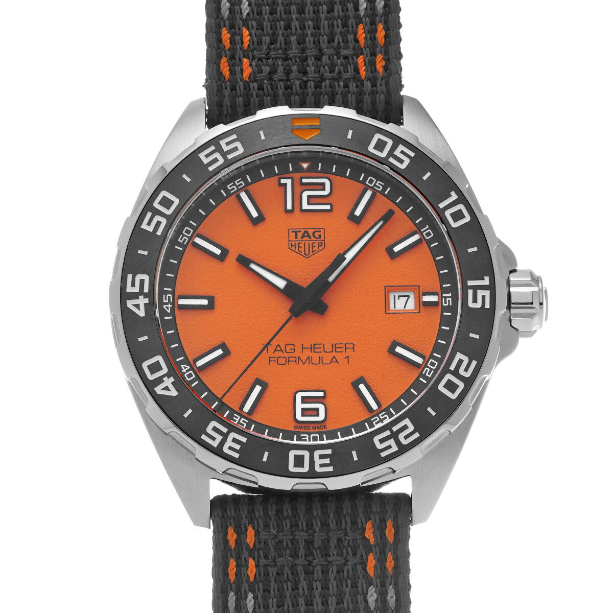 タグ ホイヤー TAG HEUER フォーミュラ1 クォーツ WAZ101A.FC8305 オレンジ メンズ 腕時計 タグ ホイヤー 時計 高級腕時計 ブランド 【ローン48回払い無金利】【中古】
