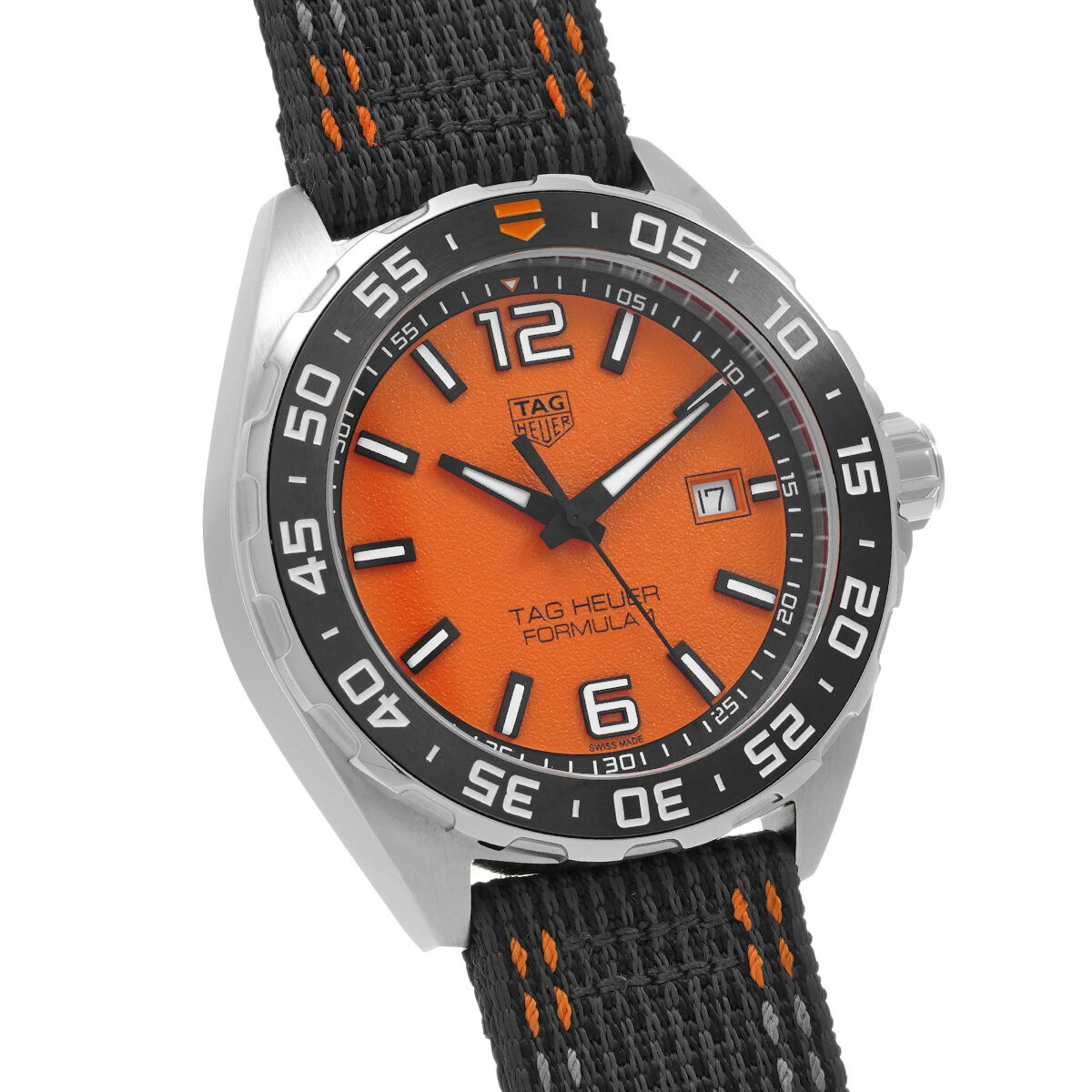 【〜11/11 最大3万円クーポン】タグ ホイヤー TAG HEUER フォーミュラ1 クォーツ WAZ101A.FC8305 オレンジ メンズ 腕時計 タグ ホイヤー 時計 高級腕時計 ブランド 【ローン48回払い無金利】【中古】