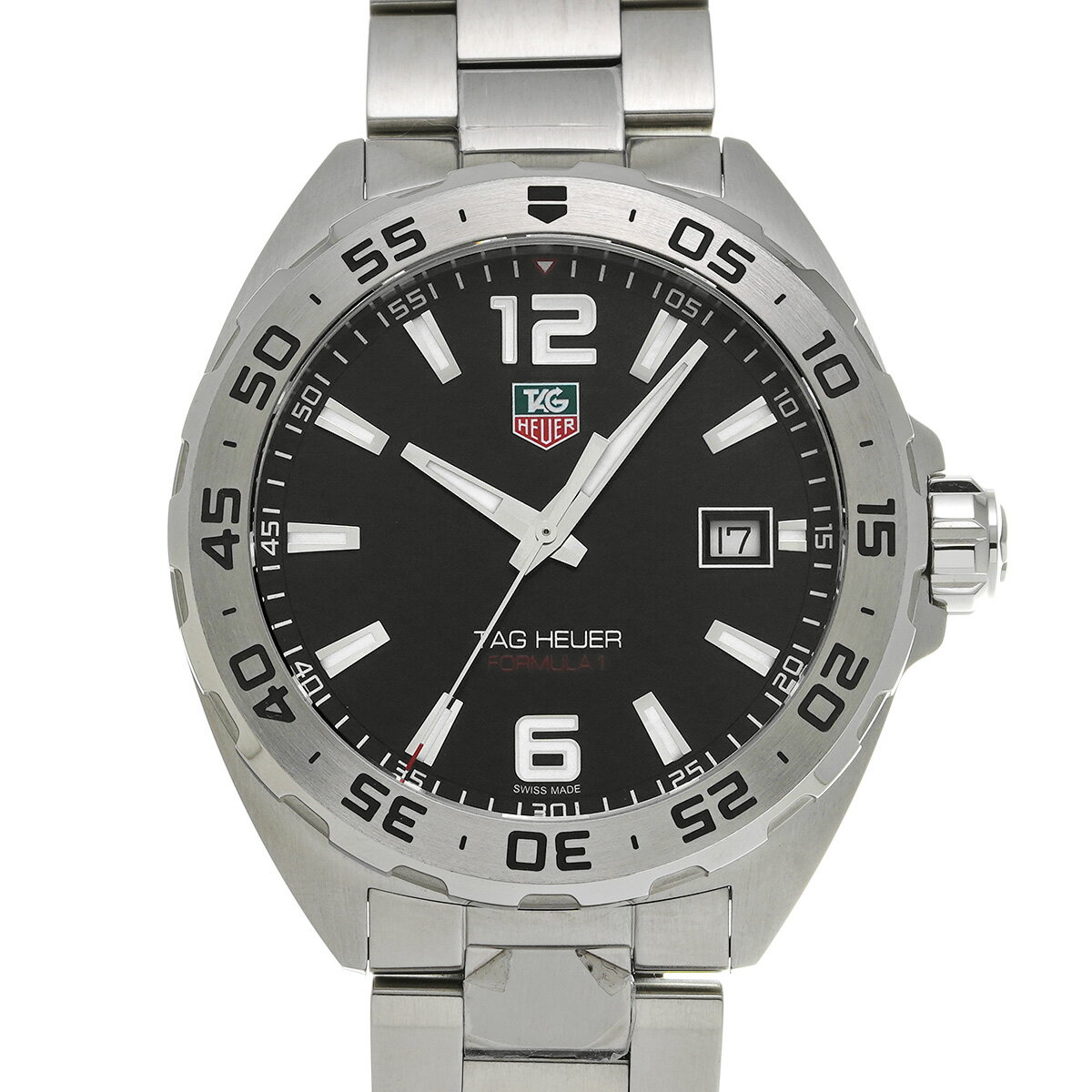 タグ ホイヤー TAG HEUER フォーミュラ1 クォーツ WAZ1112.BA0875 ブラック メンズ 腕時計 タグ ホイヤー 時計 高級腕時計 ブランド 【ローン48回払い無金利】【中古】
