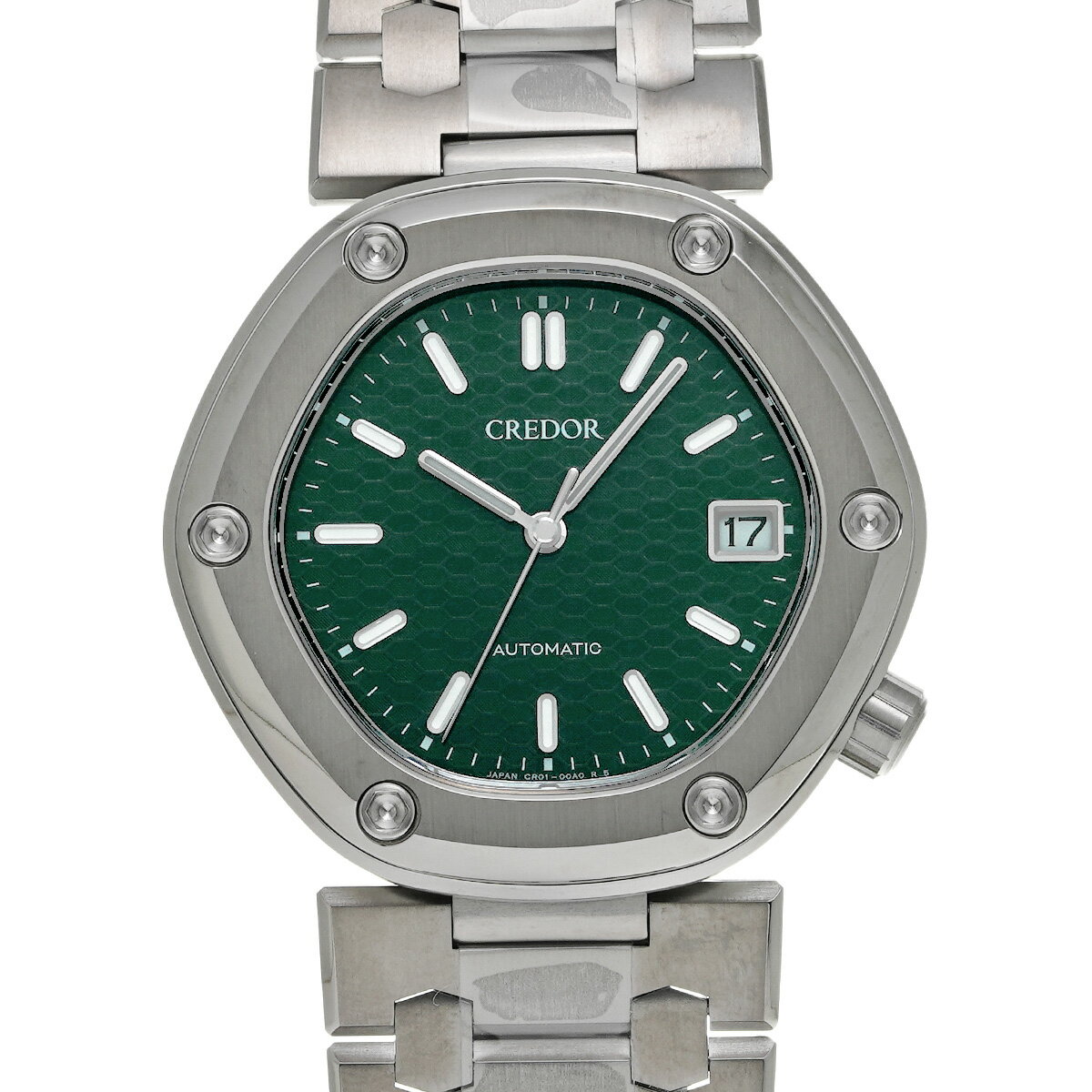 セイコー SEIKO クレドール ロコモティブ GCCR997 グリーン メンズ 腕時計 セイコー 時計 高級腕時計 ブランド 【ローン48回払い無金利】【中古】