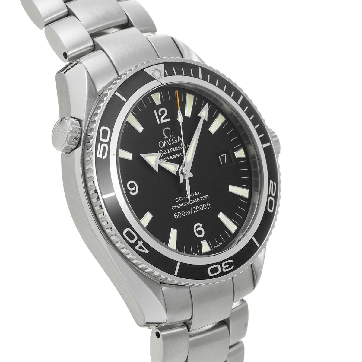 【〜11/27 最大3万円クーポン】オメガ OMEGA シーマスター プラネットオーシャン 600 コーアクシャル 2201.50 ブラック メンズ 腕時計 オメガ 時計 高級腕時計 ブランド 【ローン48回払い無金利】【中古】